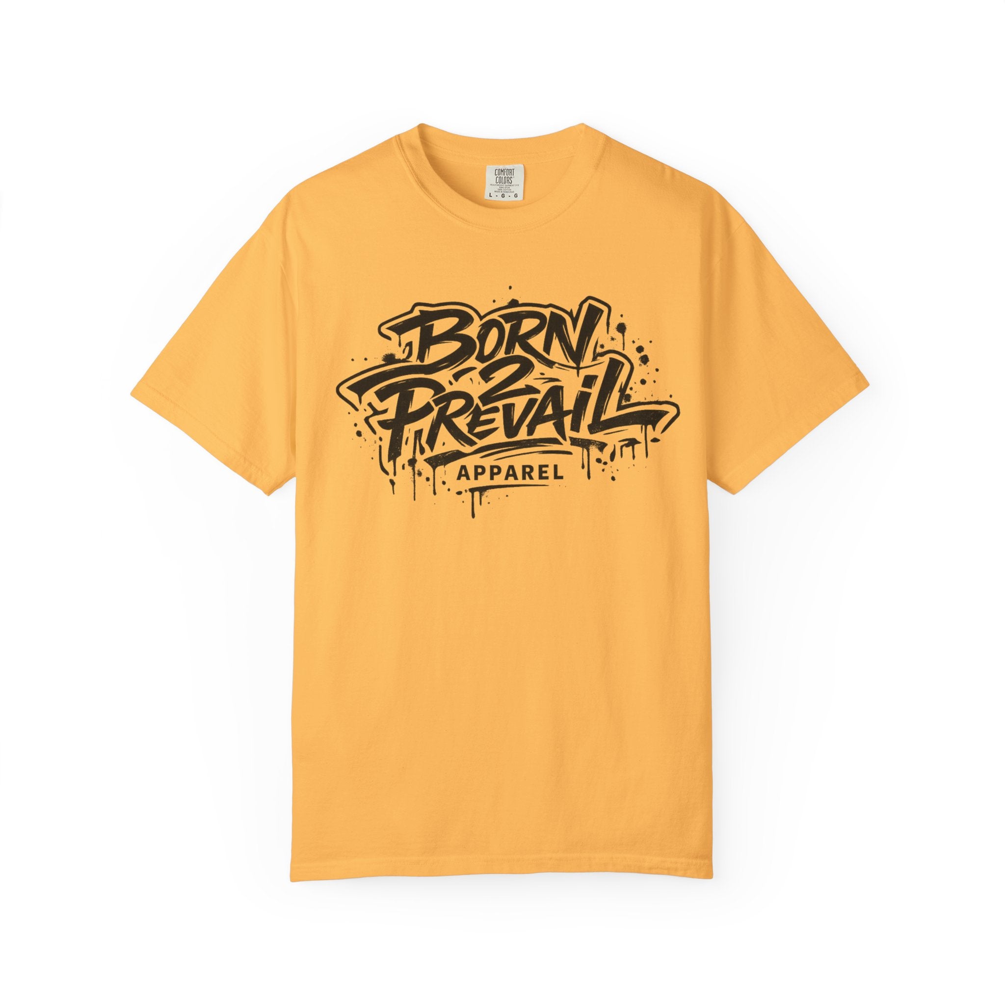 Born to Prevail Graphic Tee — Streetwear Motivational White T‑Shirt