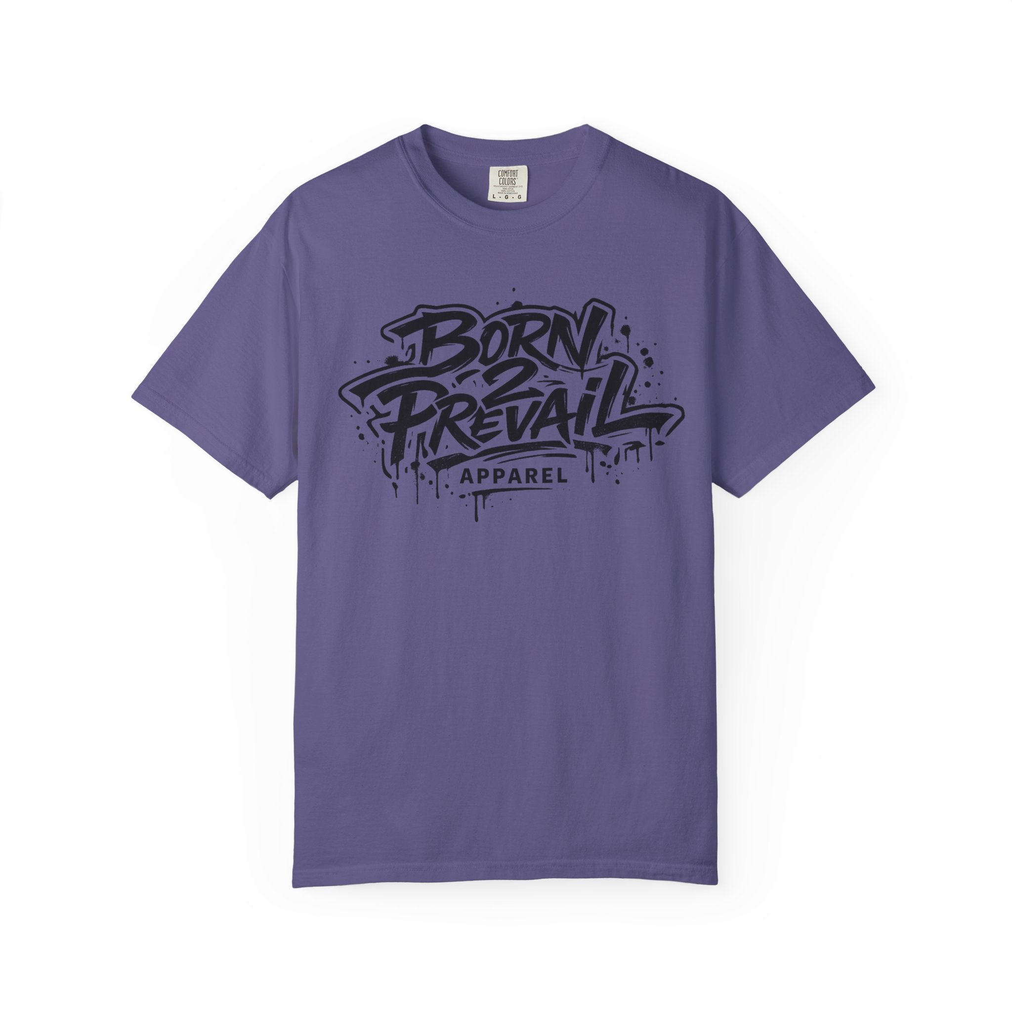 Born to Prevail Graphic Tee — Streetwear Motivational White T‑Shirt