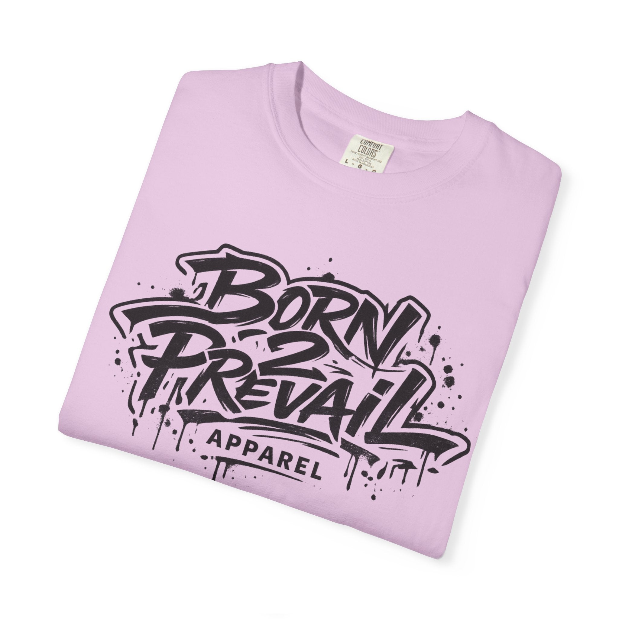 Born to Prevail Graphic Tee — Streetwear Motivational White T‑Shirt