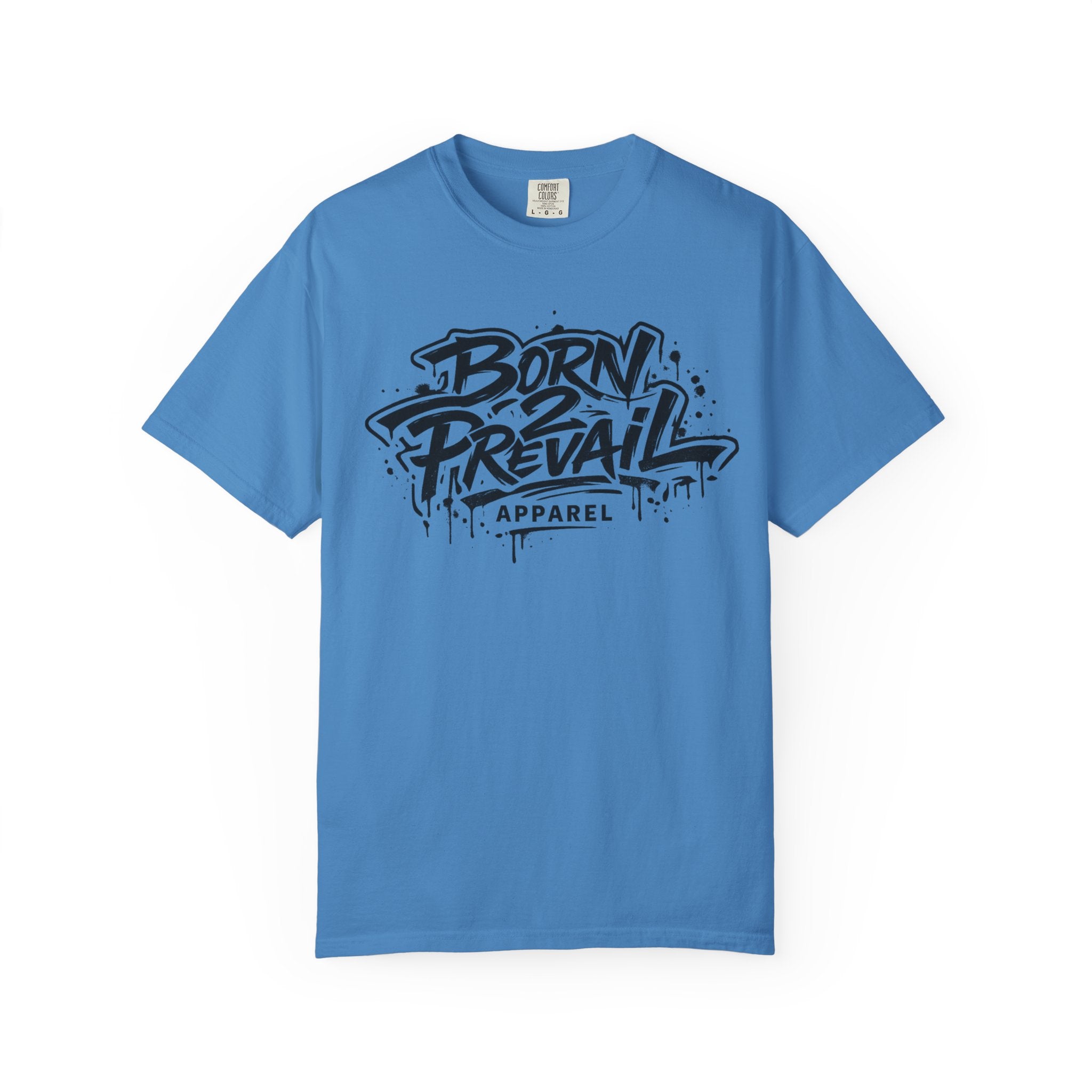 Born to Prevail Graphic Tee — Streetwear Motivational White T‑Shirt