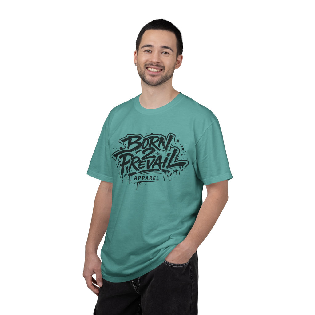 Born to Prevail Graphic Tee — Streetwear Motivational White T‑Shirt