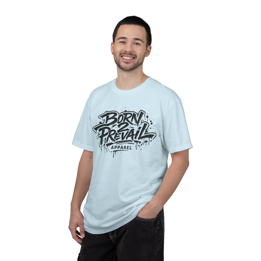 Born to Prevail Graphic Tee — Streetwear Motivational White T‑Shirt