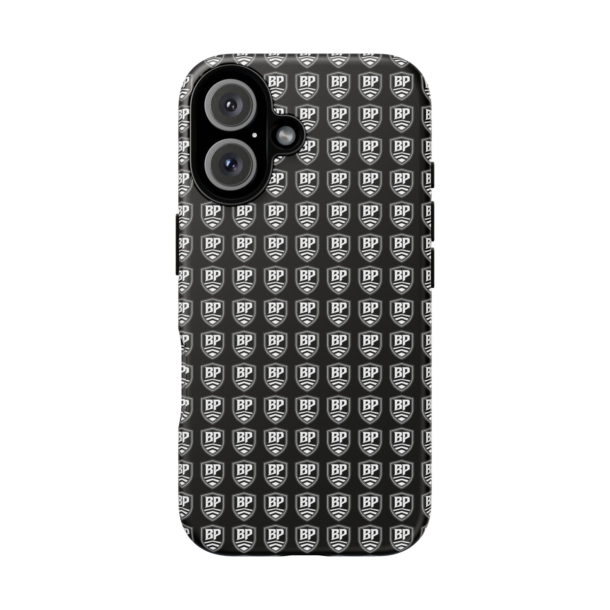Phone Case — Black Shield Pattern Tough Protective Case