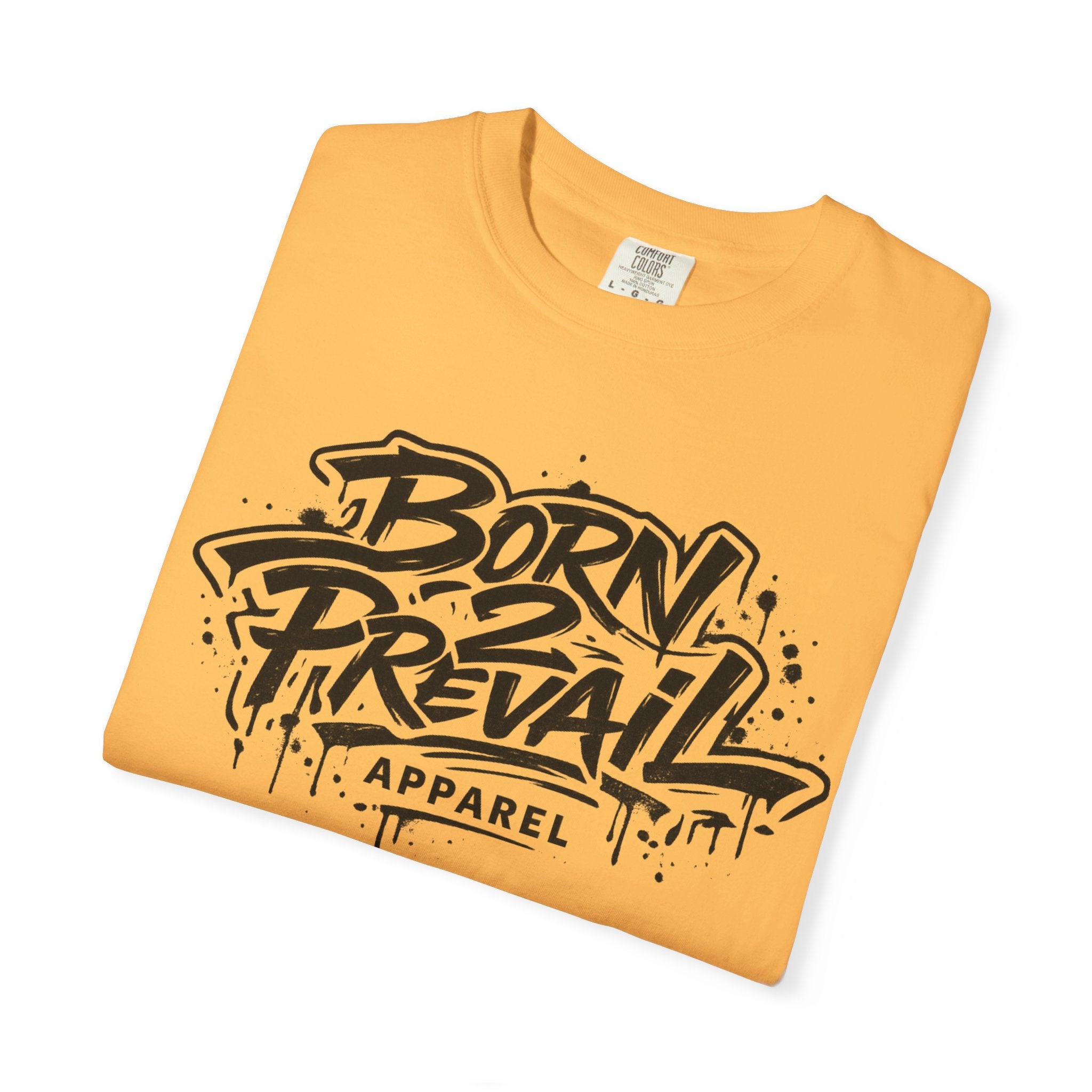 Born to Prevail Graphic Tee — Streetwear Motivational White T‑Shirt