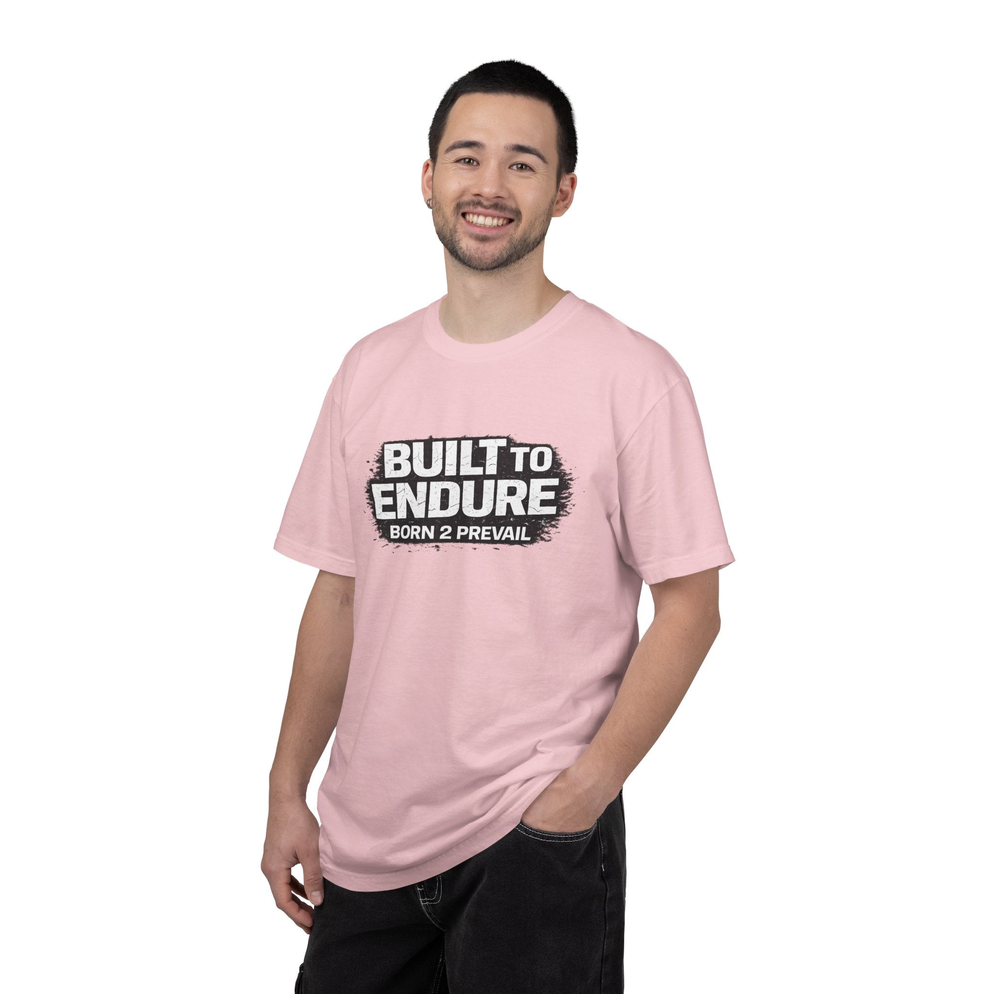 Built to Endure T-Shirt — "Born 2 Prevail" Motivational Graphic Tee
