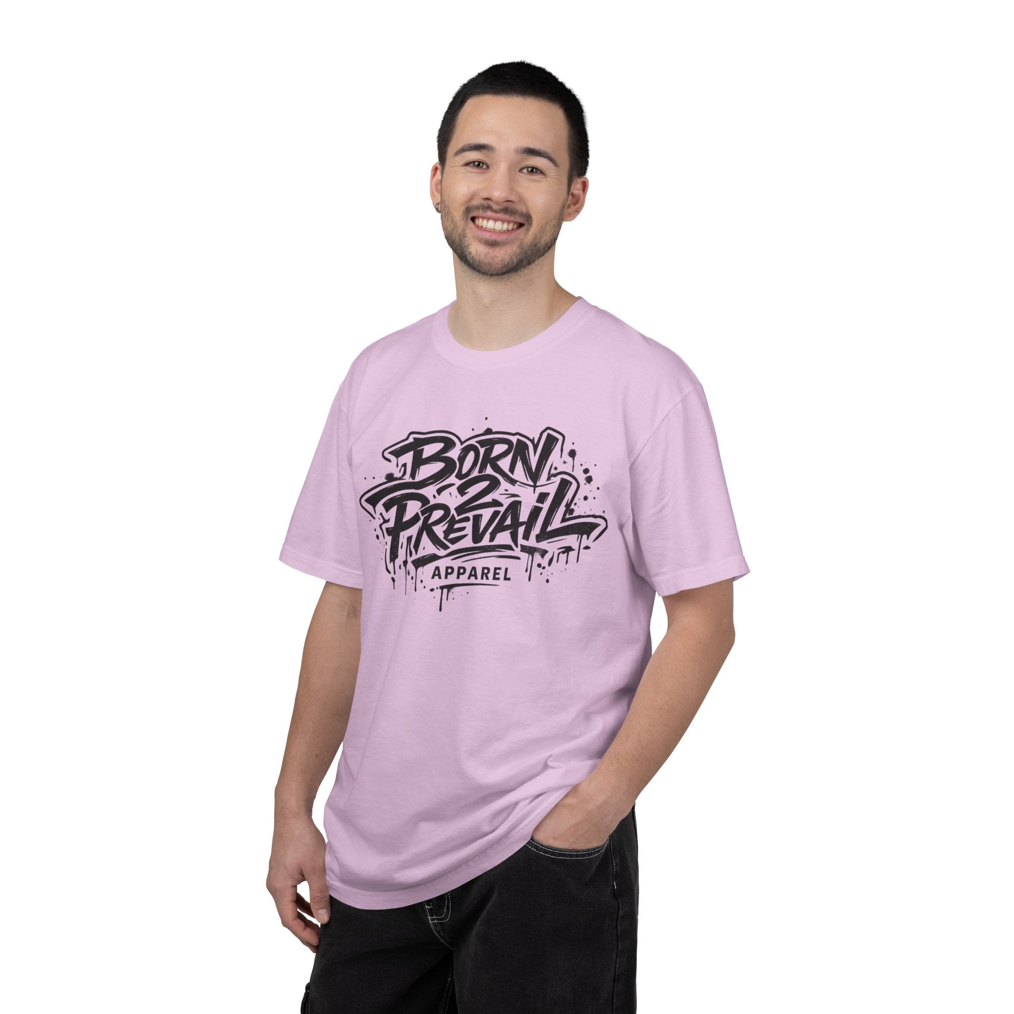 Born to Prevail Graphic Tee — Streetwear Motivational White T‑Shirt