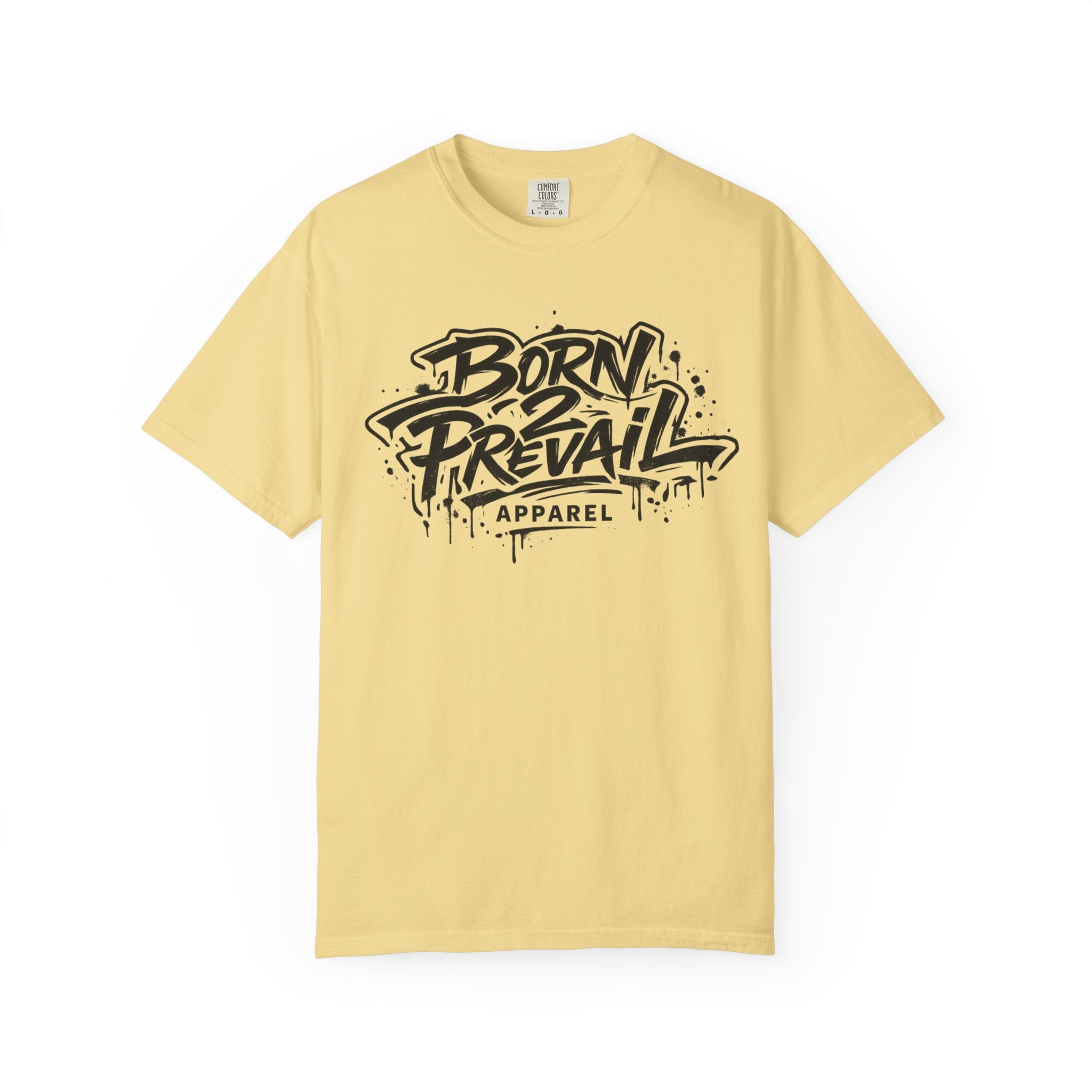 Born to Prevail Graphic Tee — Streetwear Motivational White T‑Shirt