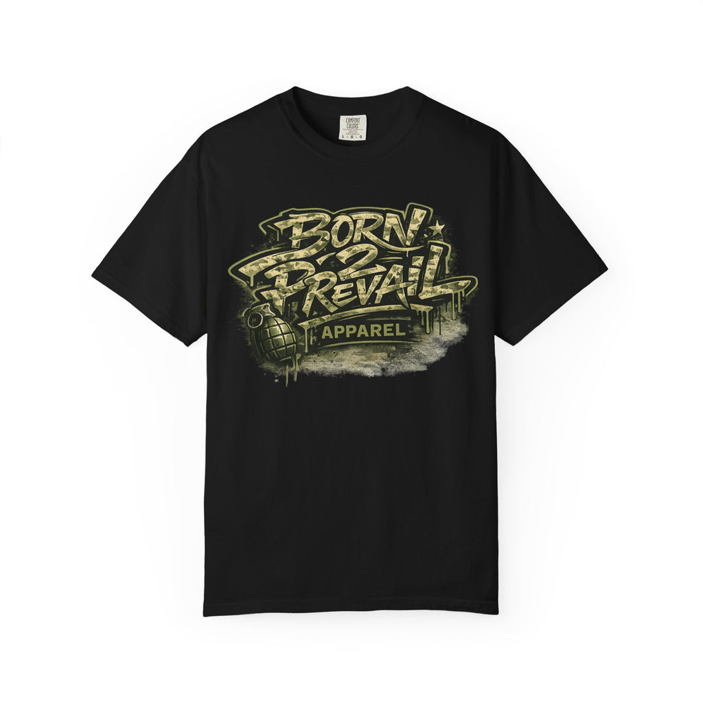 Born 2 Prevail Graphic T-Shirt — Streetwear Inspired "Born 2 Prevail" Design