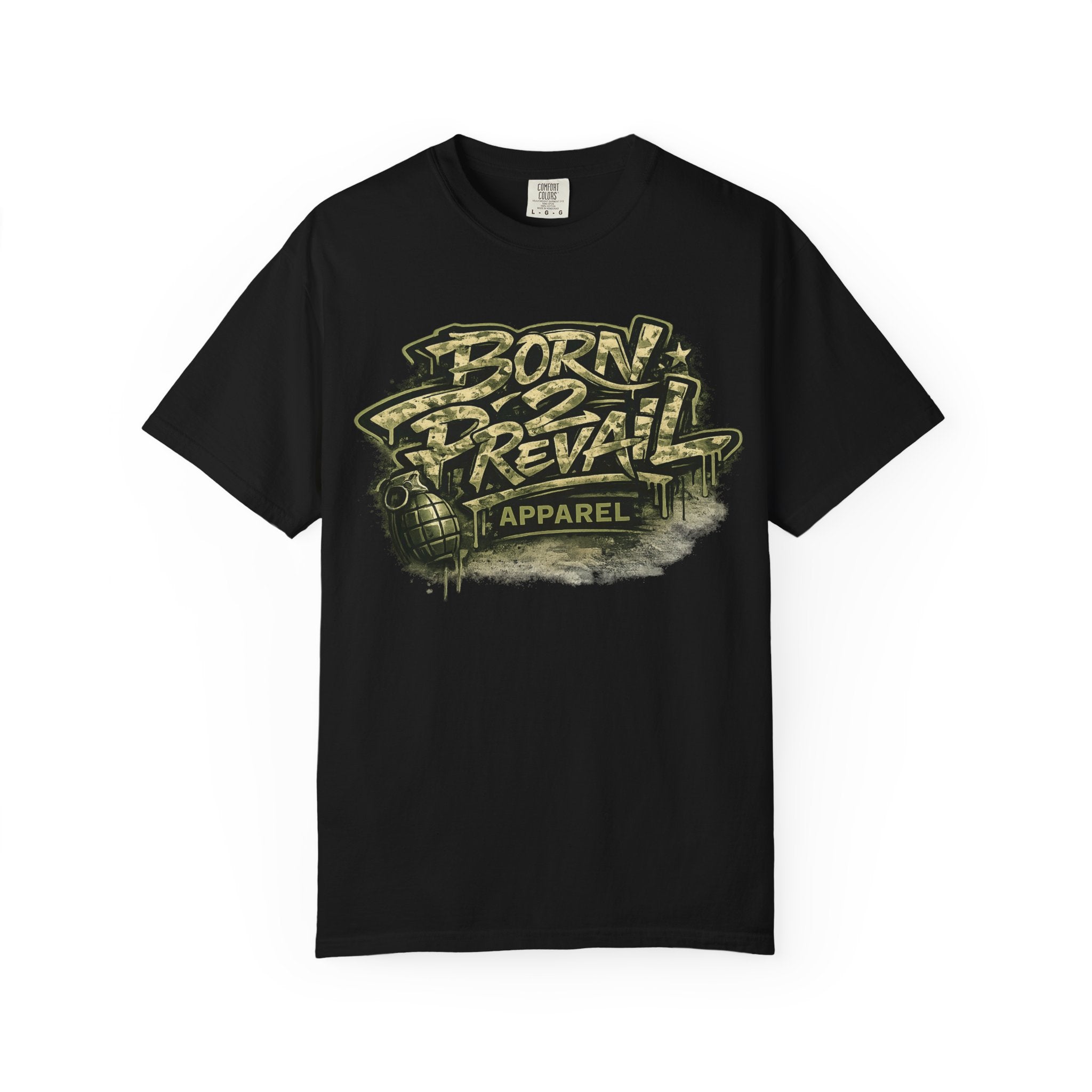 Born 2 Prevail Graphic T-Shirt — Streetwear Inspired "Born 2 Prevail" Design