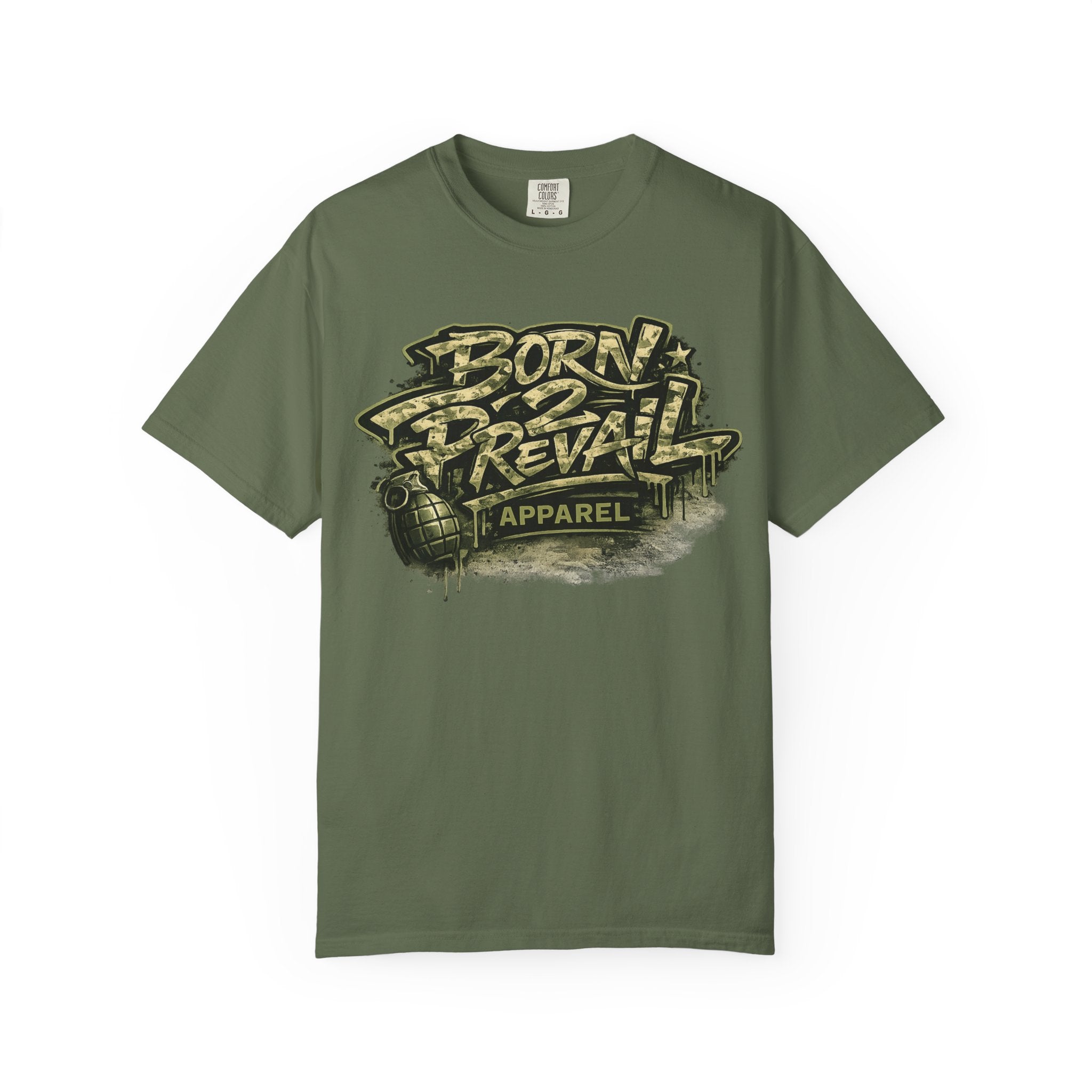 Born 2 Prevail Graphic T-Shirt — Streetwear Inspired "Born 2 Prevail" Design