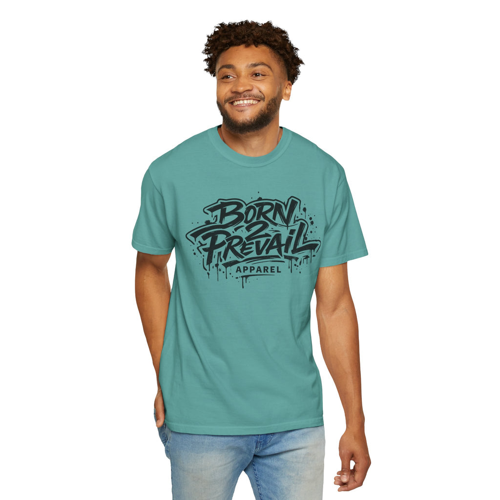 Born to Prevail Graphic Tee — Streetwear Motivational White T‑Shirt