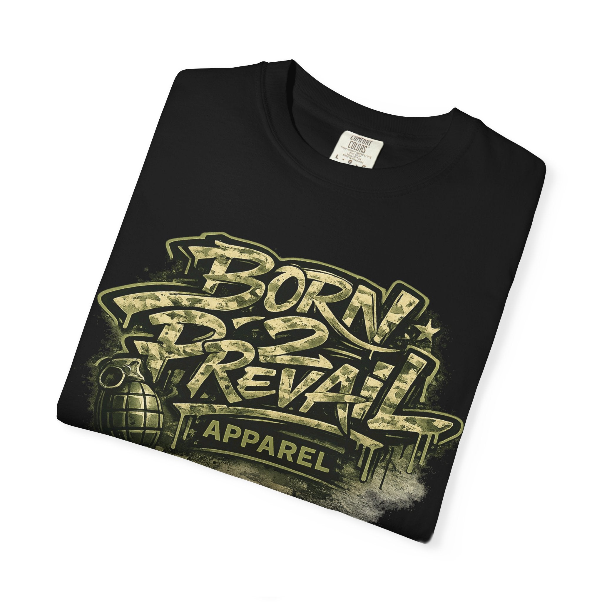 Born 2 Prevail Graphic T-Shirt — Streetwear Inspired "Born 2 Prevail" Design