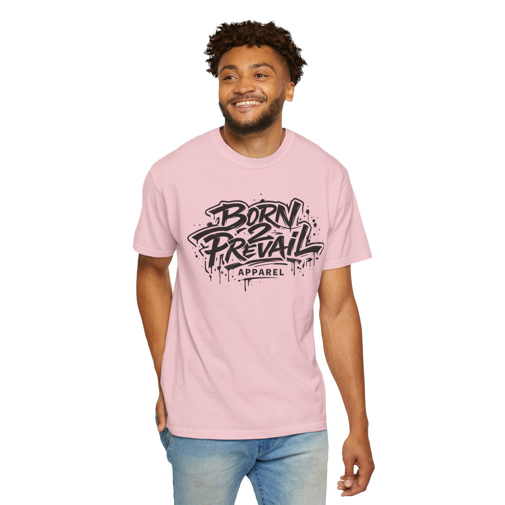 Born to Prevail Graphic Tee — Streetwear Motivational White T‑Shirt