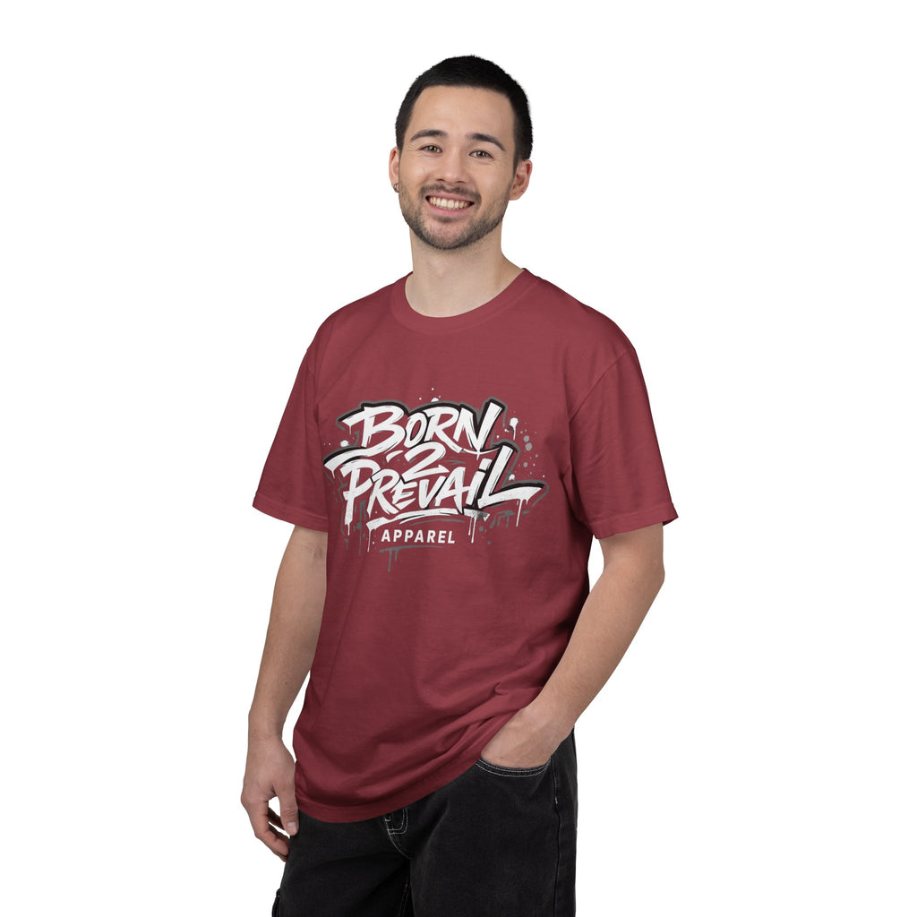 Born 2 Prevail Apparel T-Shirt — Vintage Garment-Dyed Streetwear Tee