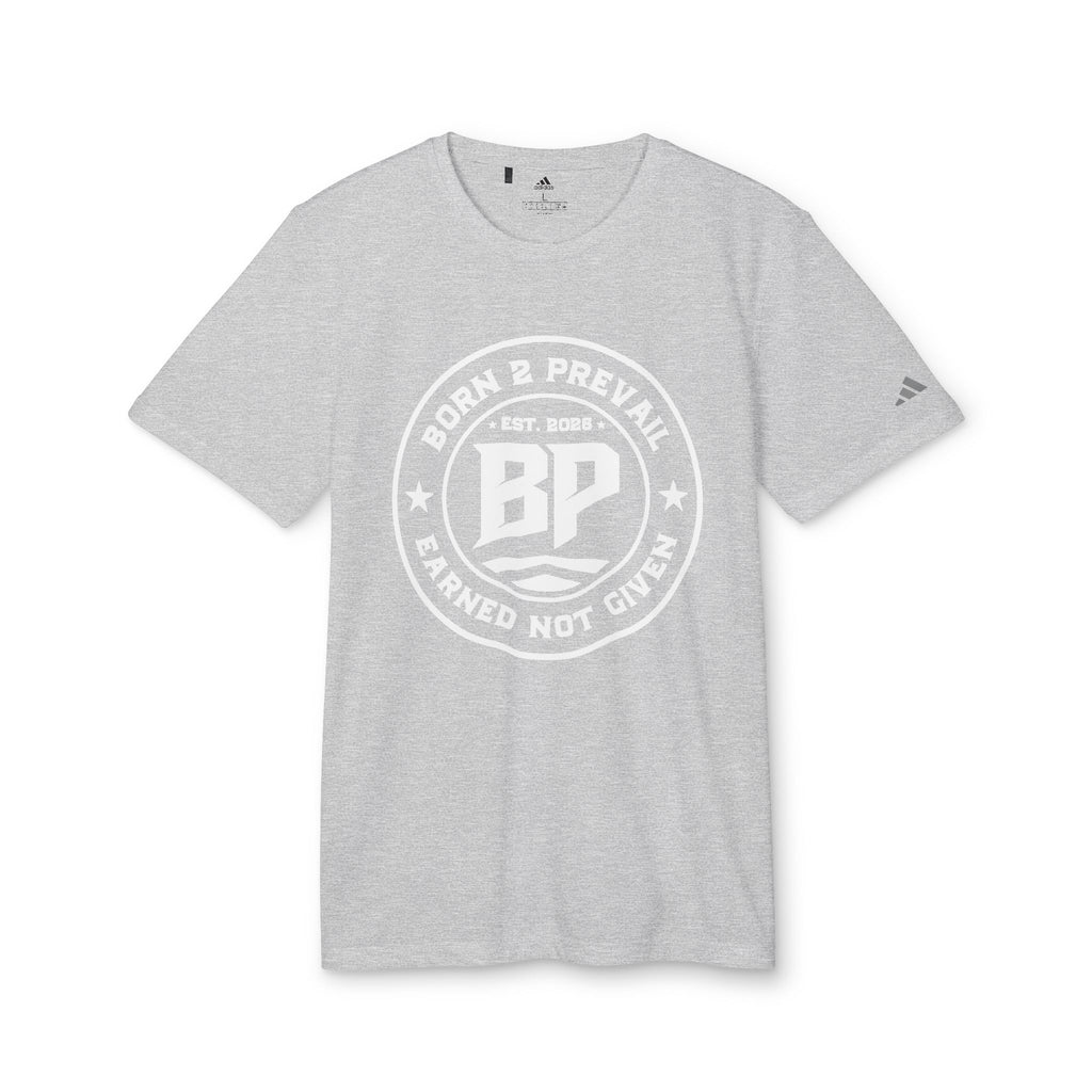 BP Seal Graphic T-Shirt — Casual Athletic Tee with "BP" Stamp