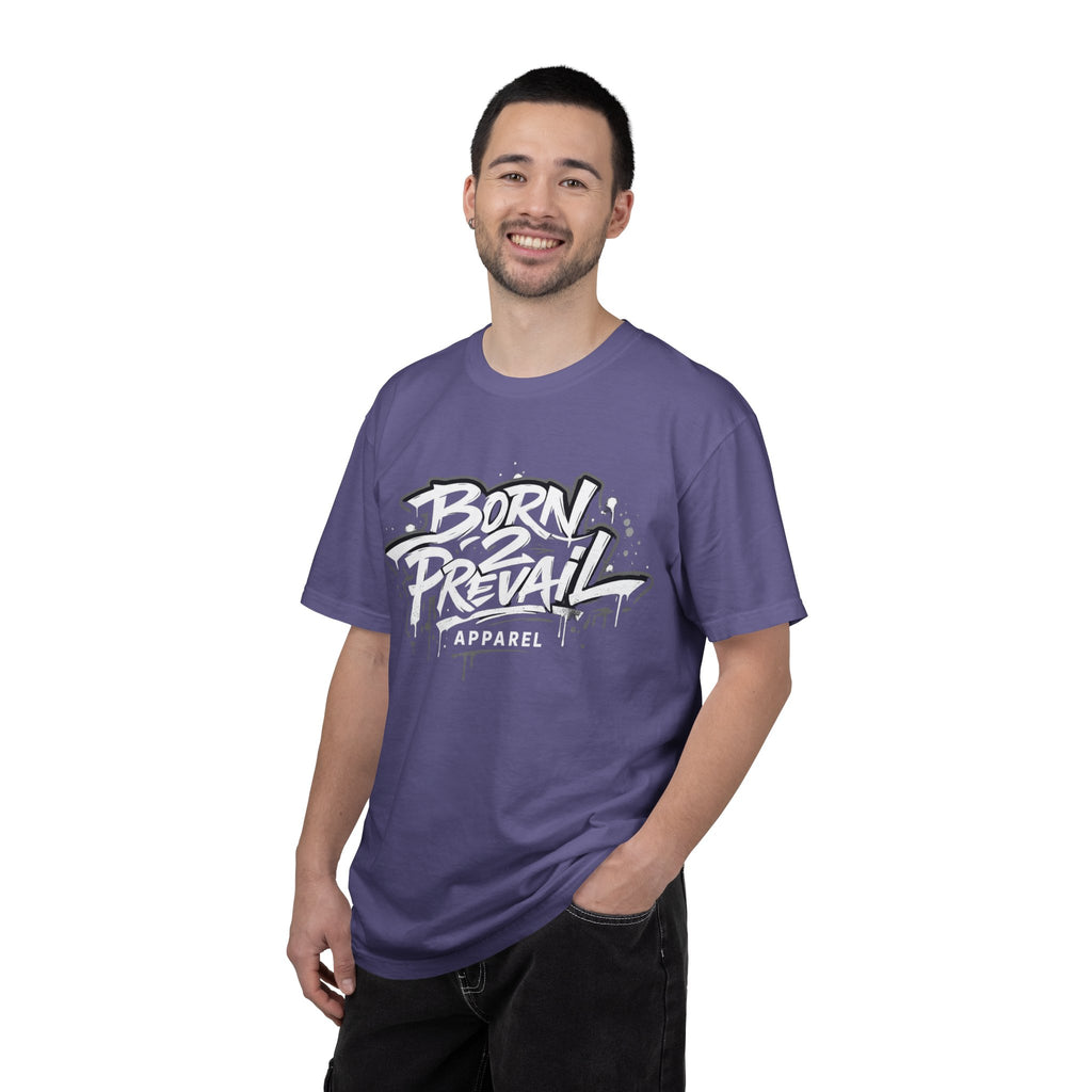Born 2 Prevail Apparel T-Shirt — Vintage Garment-Dyed Streetwear Tee