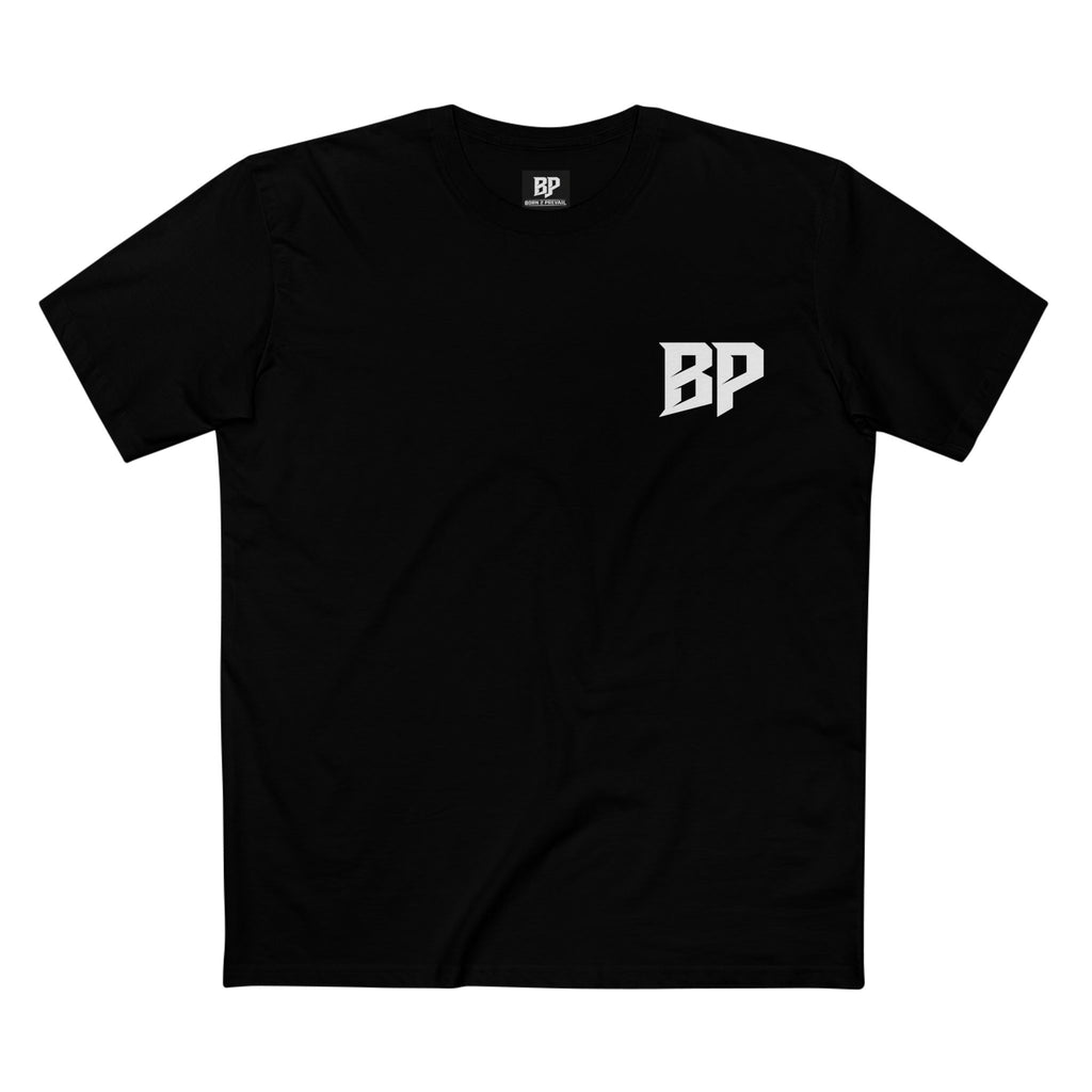 BP Logo T‑Shirt — Minimal Black Graphic Tee