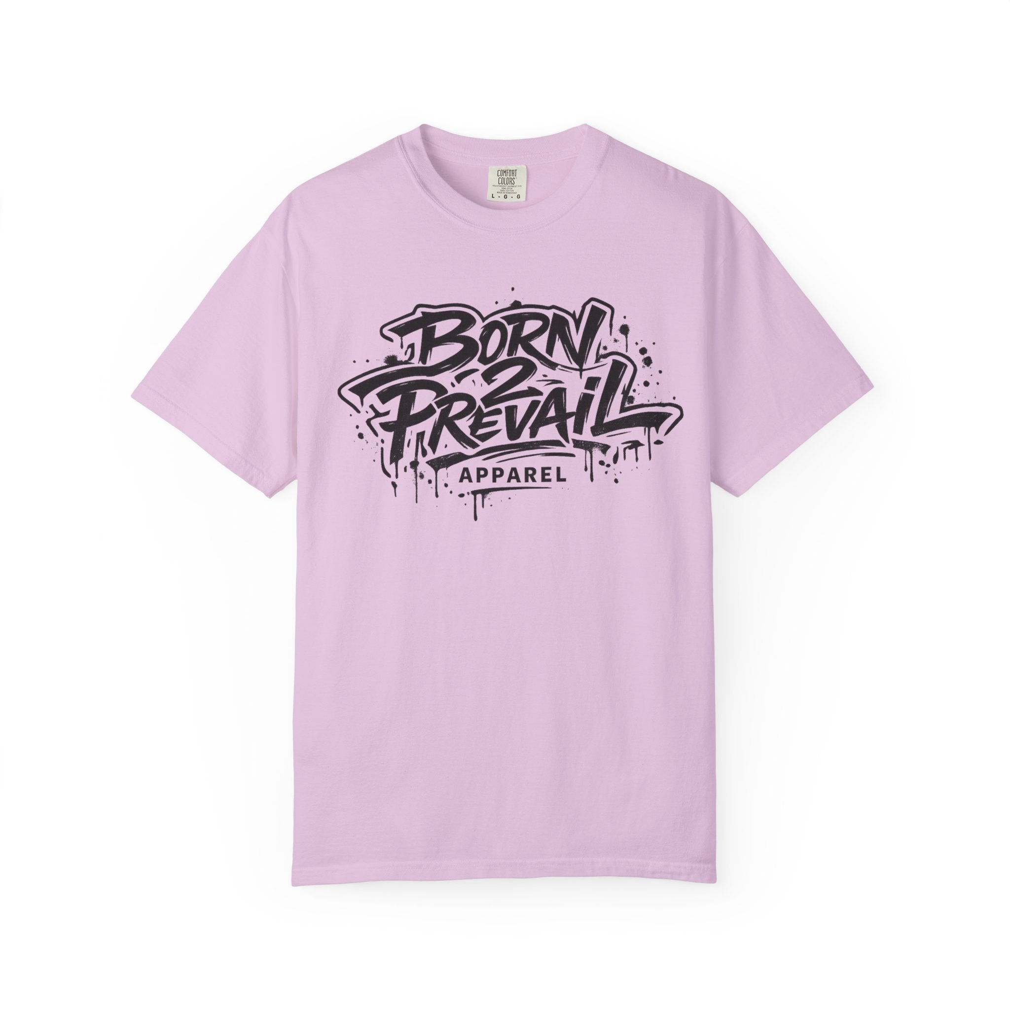 Born to Prevail Graphic Tee — Streetwear Motivational White T‑Shirt