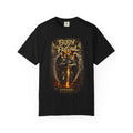 Graphic T-Shirt — 'Born to Prevail' Angel Knight Sword Design