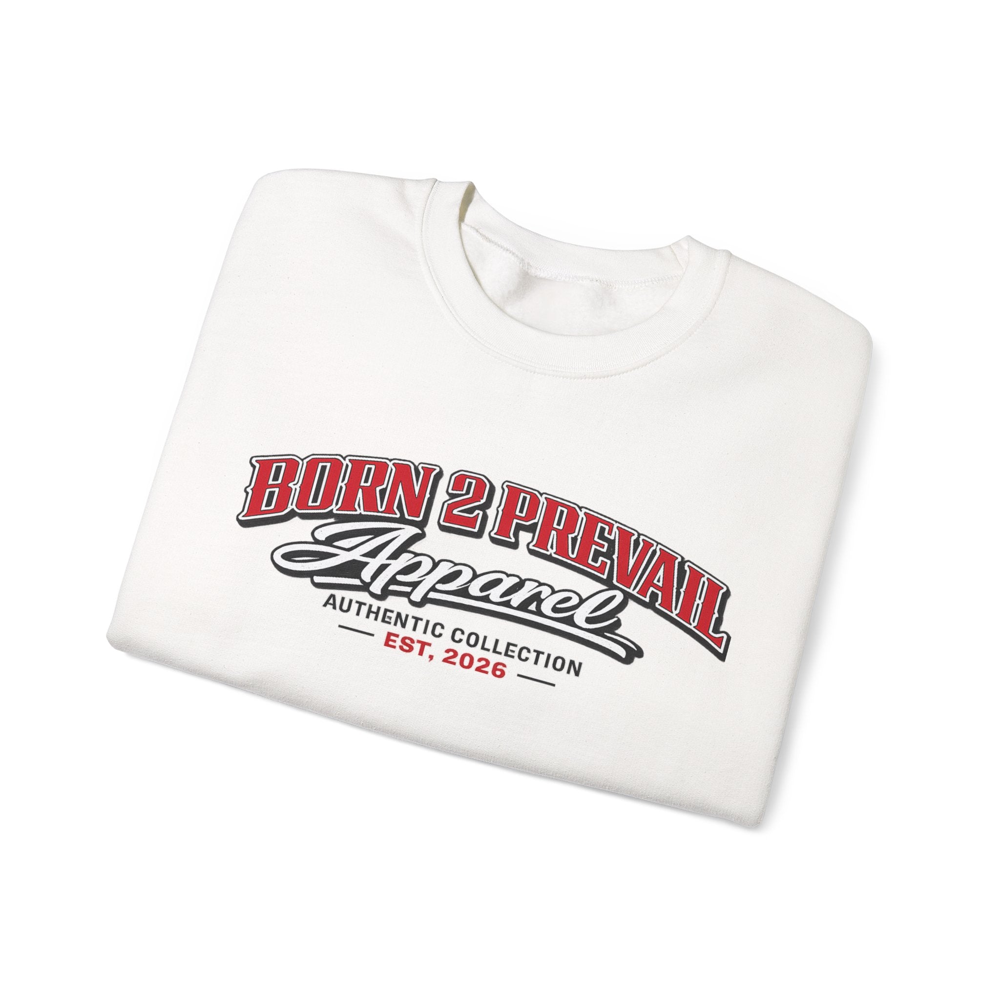 Born 2 Prevail Crewneck Sweatshirt — Vintage Athletic Logo