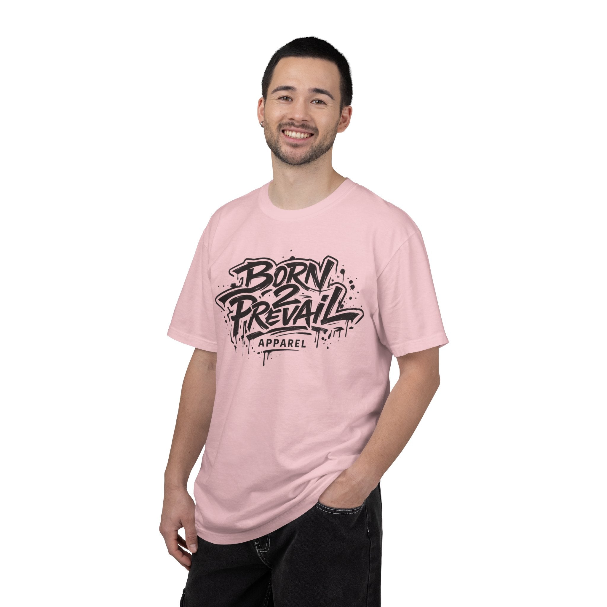 Born to Prevail Graphic Tee — Streetwear Motivational White T‑Shirt