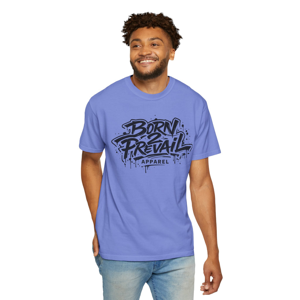 Born to Prevail Graphic Tee — Streetwear Motivational White T‑Shirt