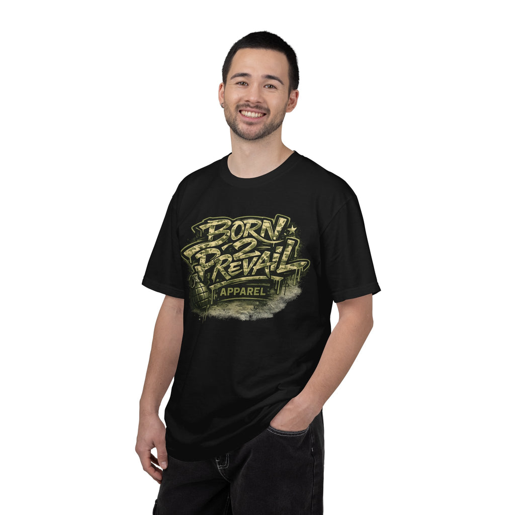 Born 2 Prevail Graphic T-Shirt — Streetwear Inspired "Born 2 Prevail" Design