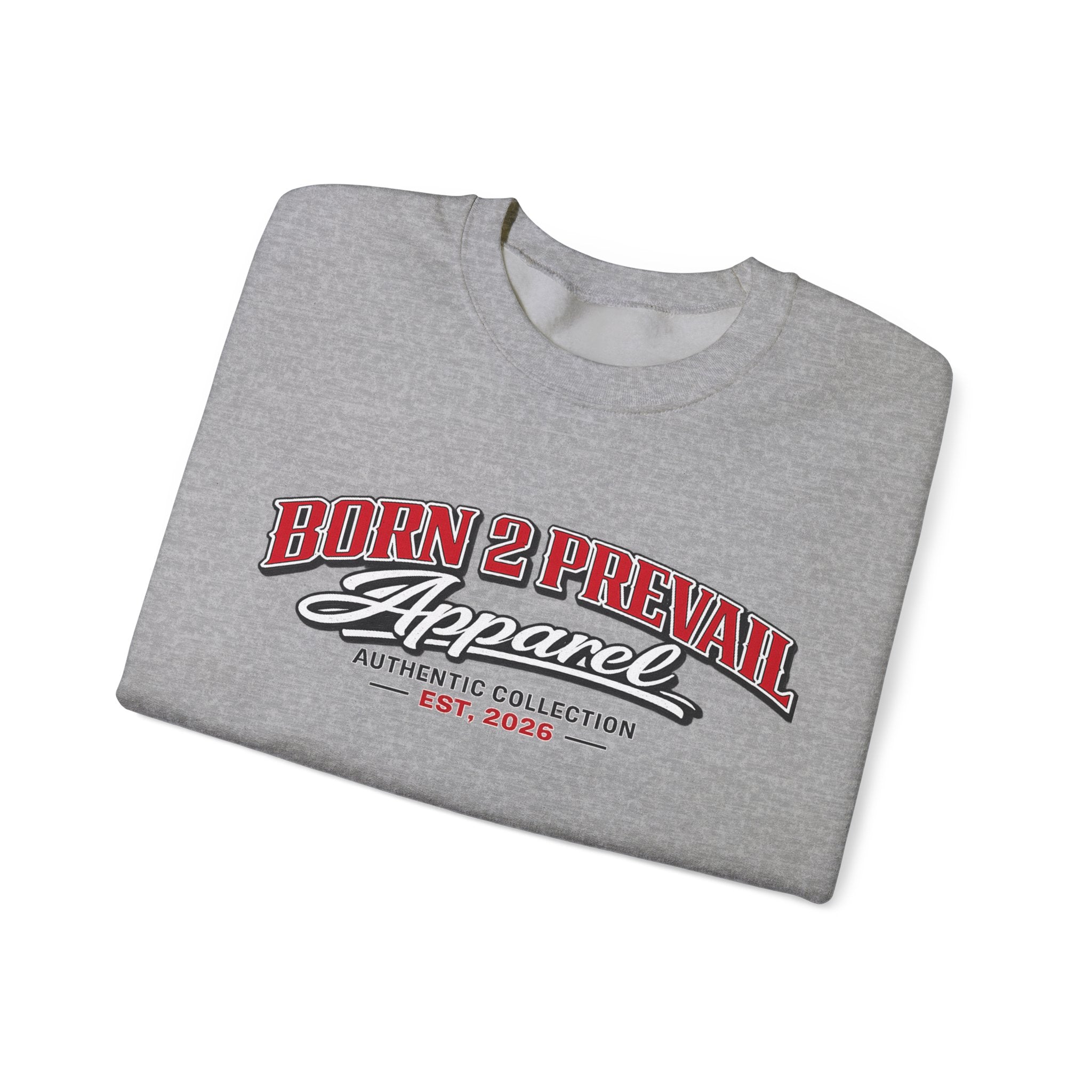 Born 2 Prevail Crewneck Sweatshirt — Vintage Athletic Logo