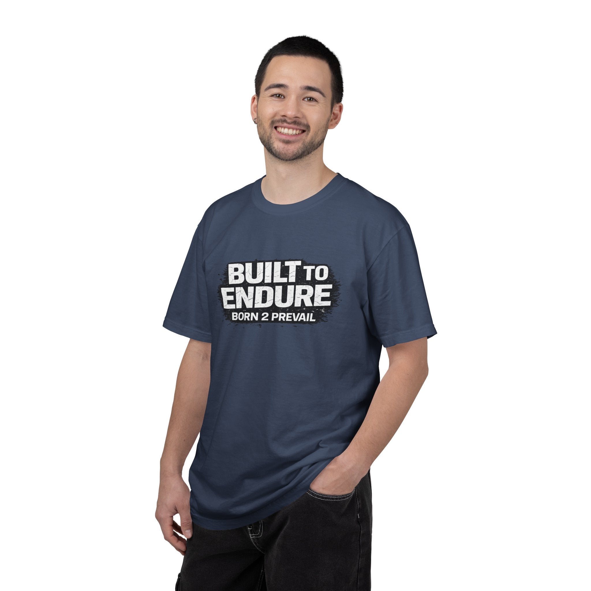Built to Endure T-Shirt — "Born 2 Prevail" Motivational Graphic Tee
