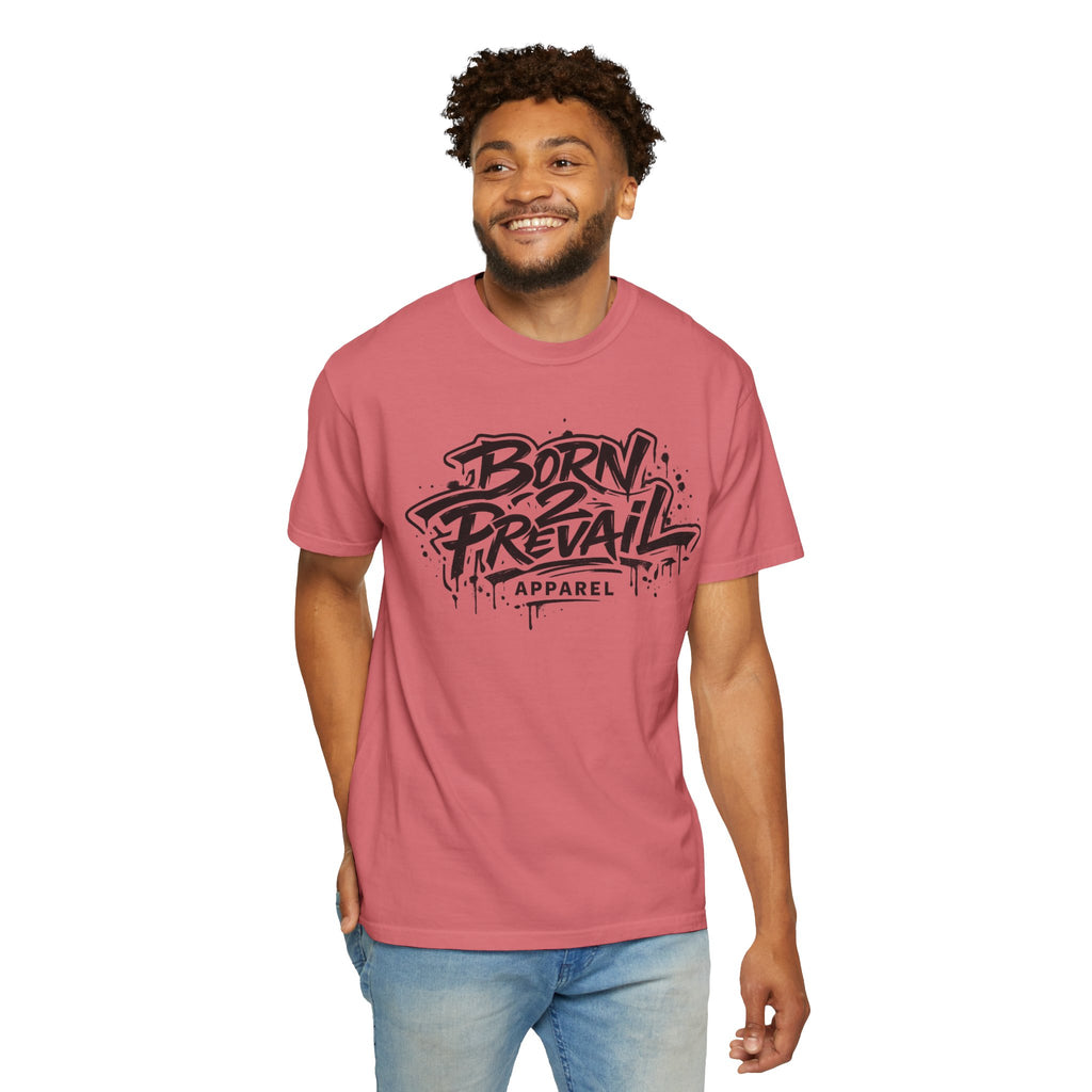 Born to Prevail Graphic Tee — Streetwear Motivational White T‑Shirt