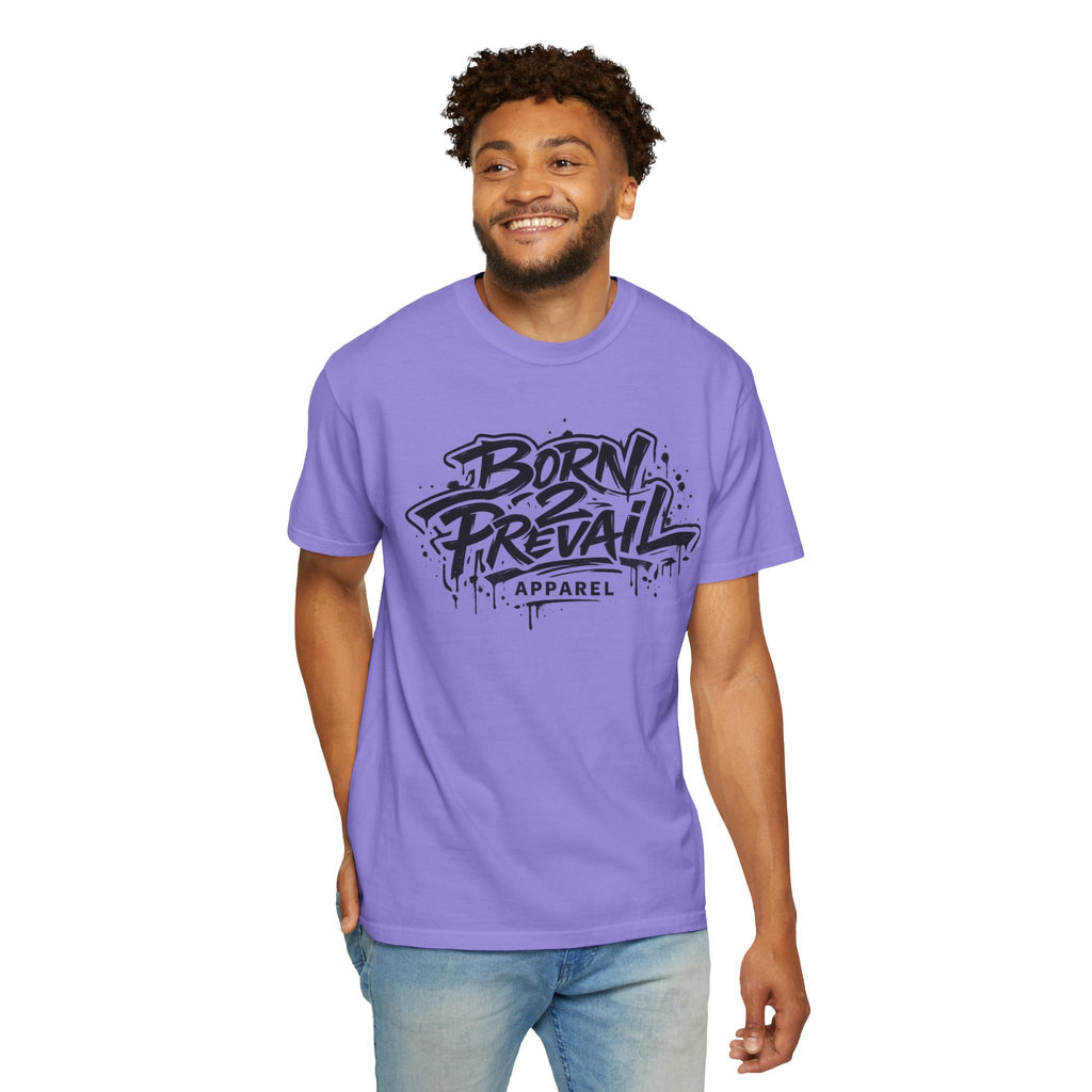 Born to Prevail Graphic Tee — Streetwear Motivational White T‑Shirt