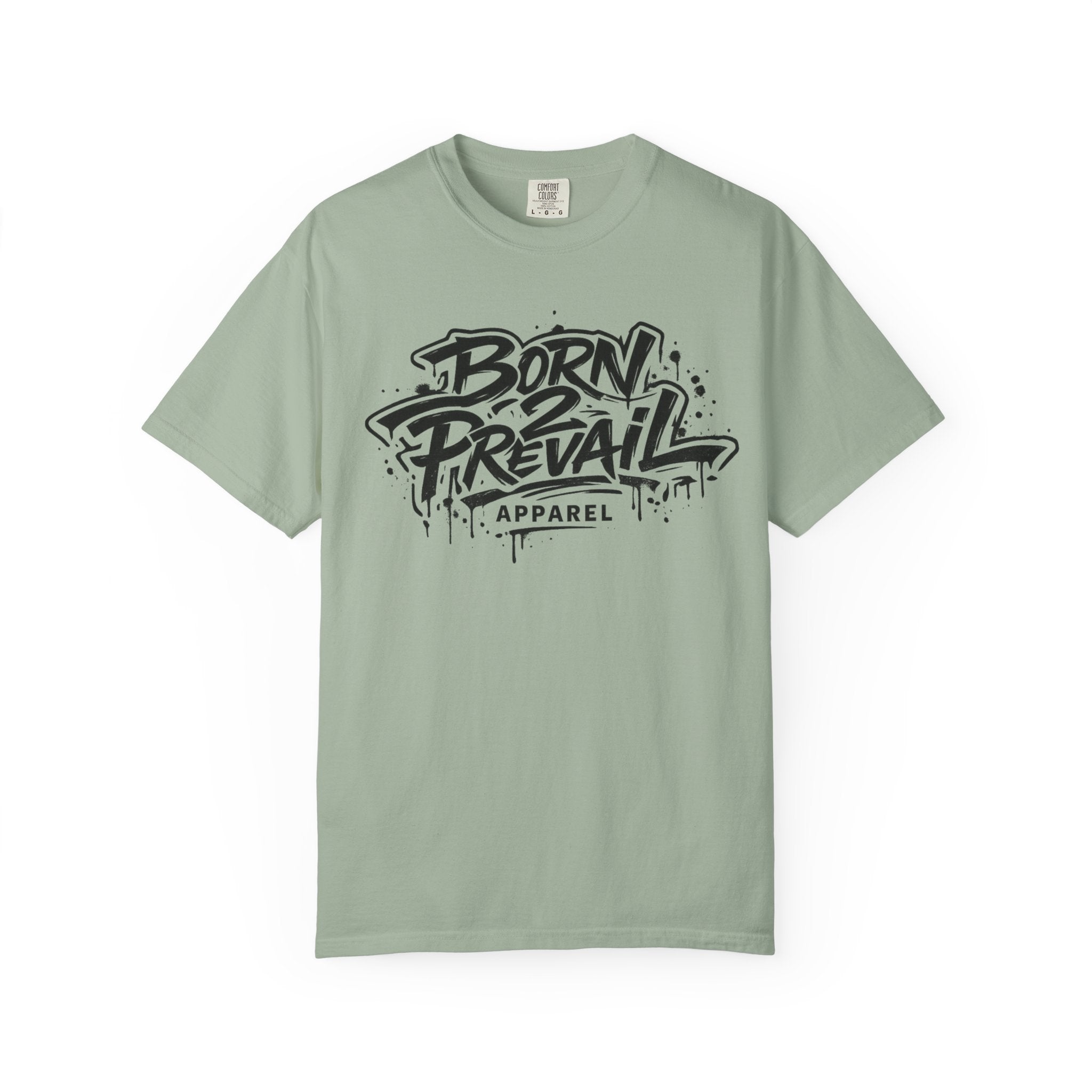 Born to Prevail Graphic Tee — Streetwear Motivational White T‑Shirt