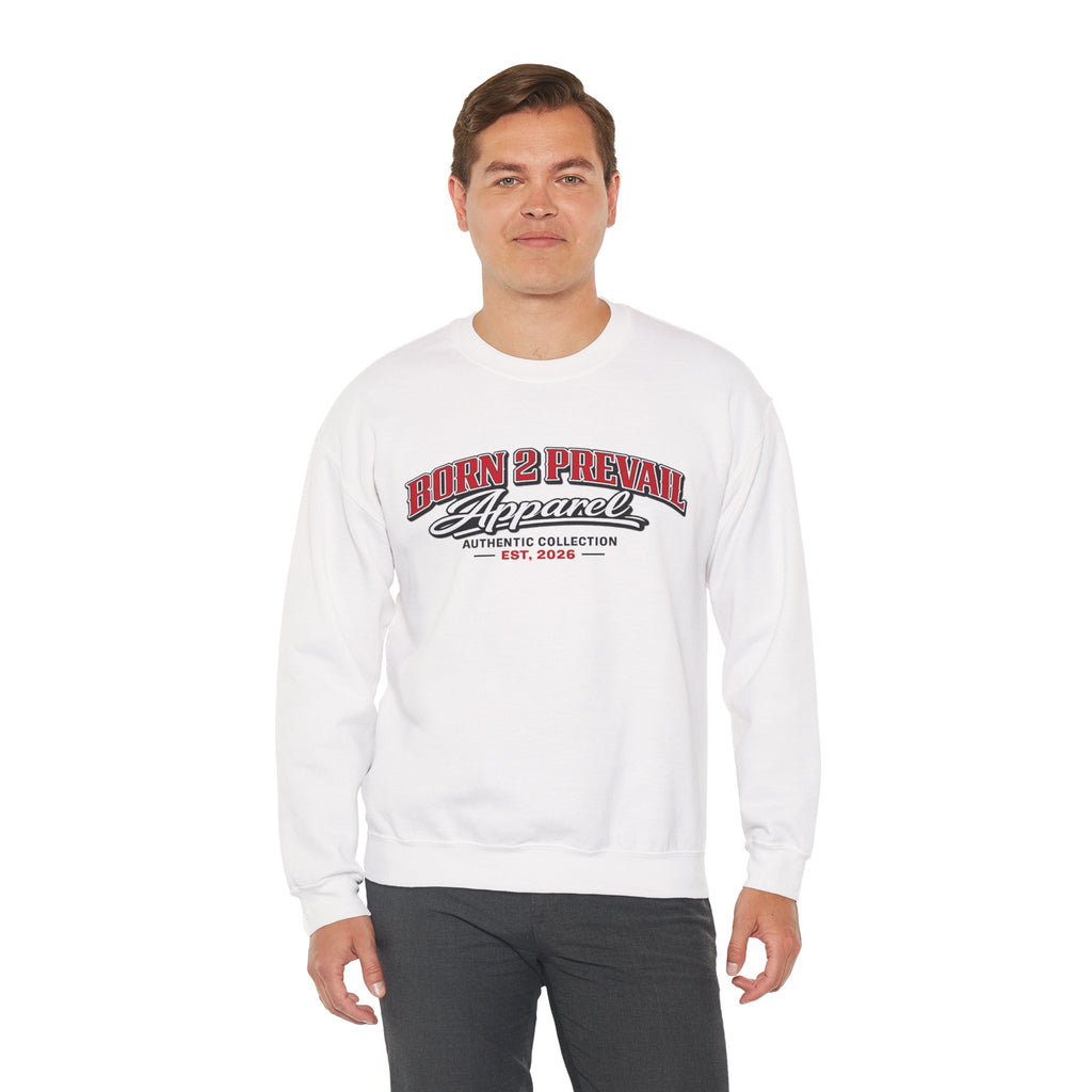 Born 2 Prevail Crewneck Sweatshirt — Vintage Athletic Logo