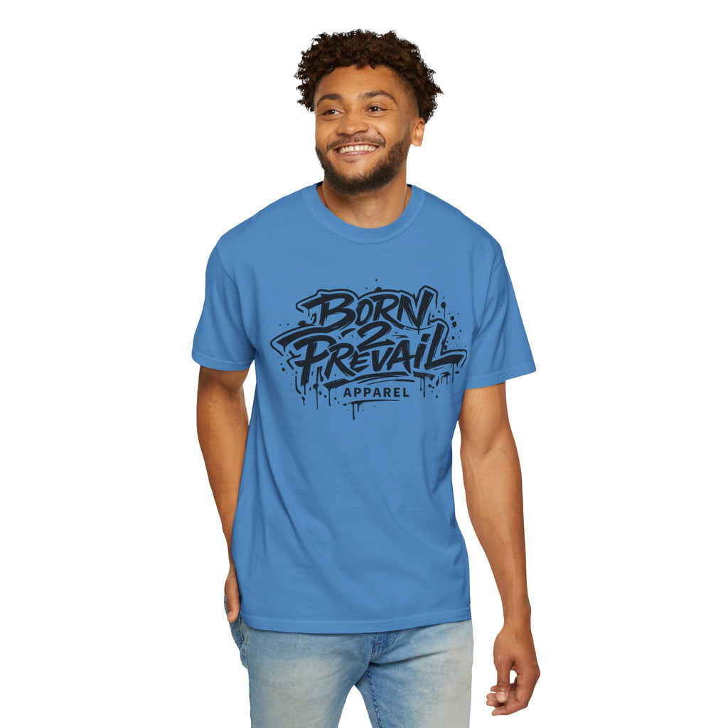 Born to Prevail Graphic Tee — Streetwear Motivational White T‑Shirt