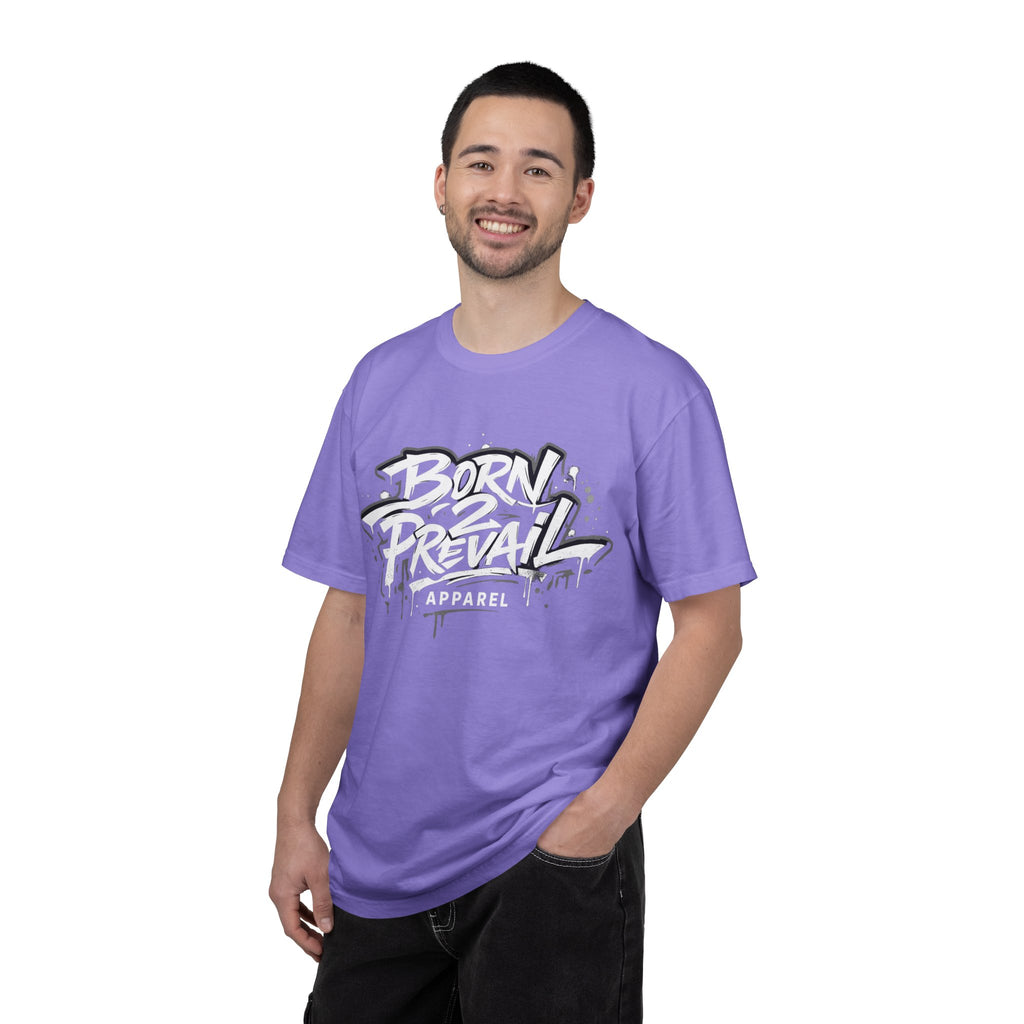Born 2 Prevail Apparel T-Shirt — Vintage Garment-Dyed Streetwear Tee