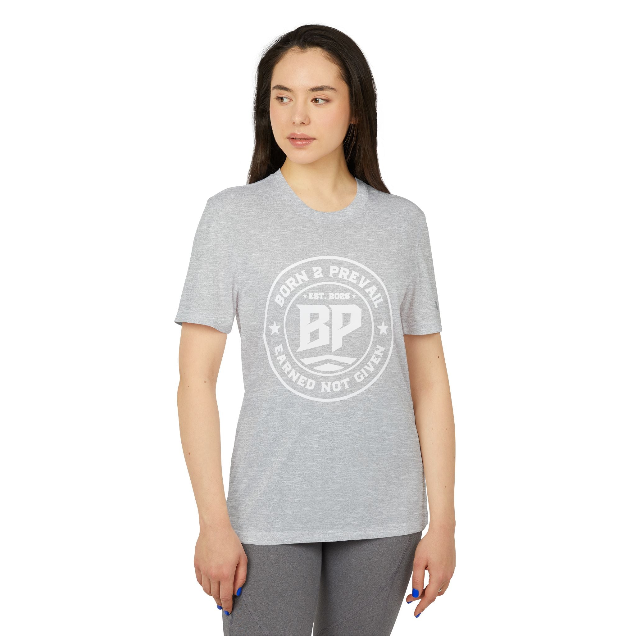 BP Seal Graphic T-Shirt — Casual Athletic Tee with "BP" Stamp