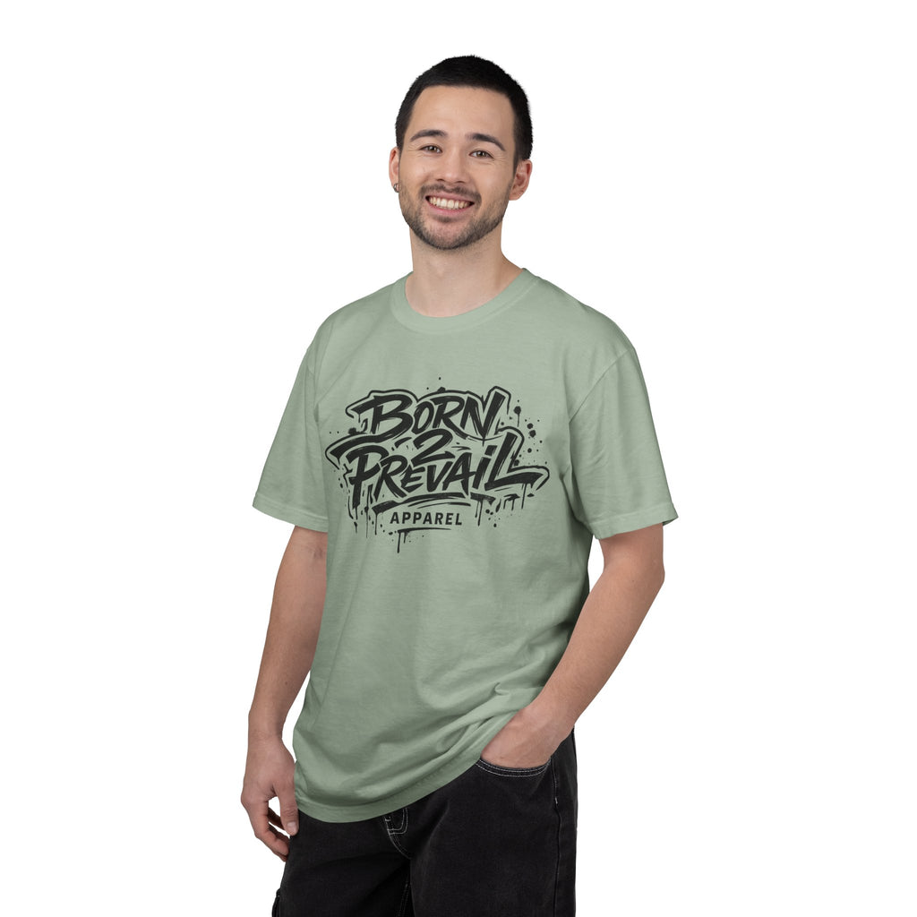 Born to Prevail Graphic Tee — Streetwear Motivational White T‑Shirt