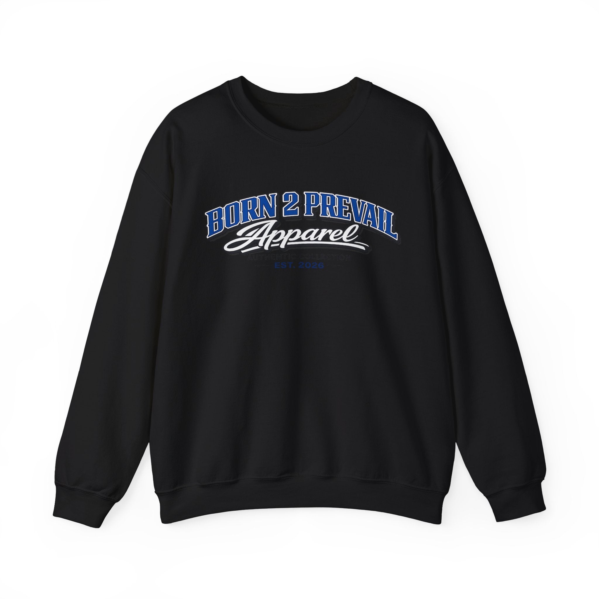 Born 2 Prevail Apparel Crewneck Sweatshirt — Vintage Athletic Graphic