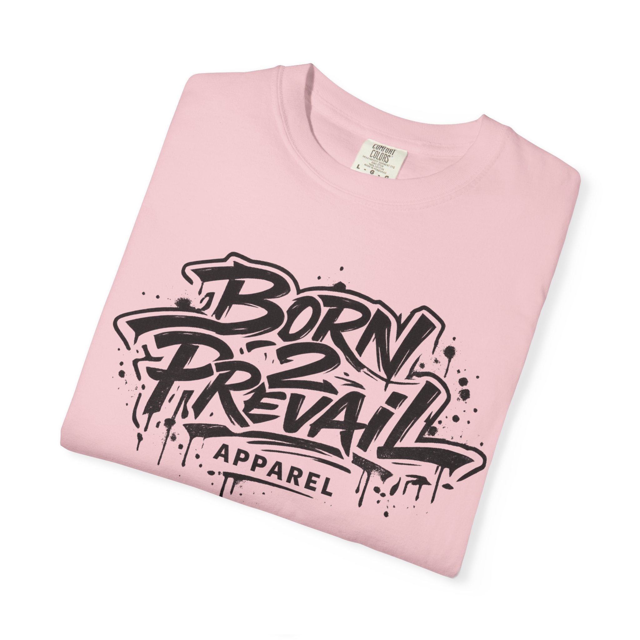 Born to Prevail Graphic Tee — Streetwear Motivational White T‑Shirt