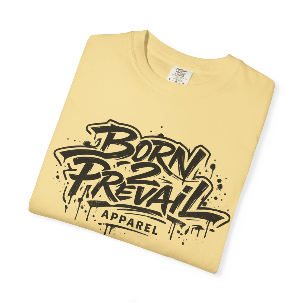 Born to Prevail Graphic Tee — Streetwear Motivational White T‑Shirt
