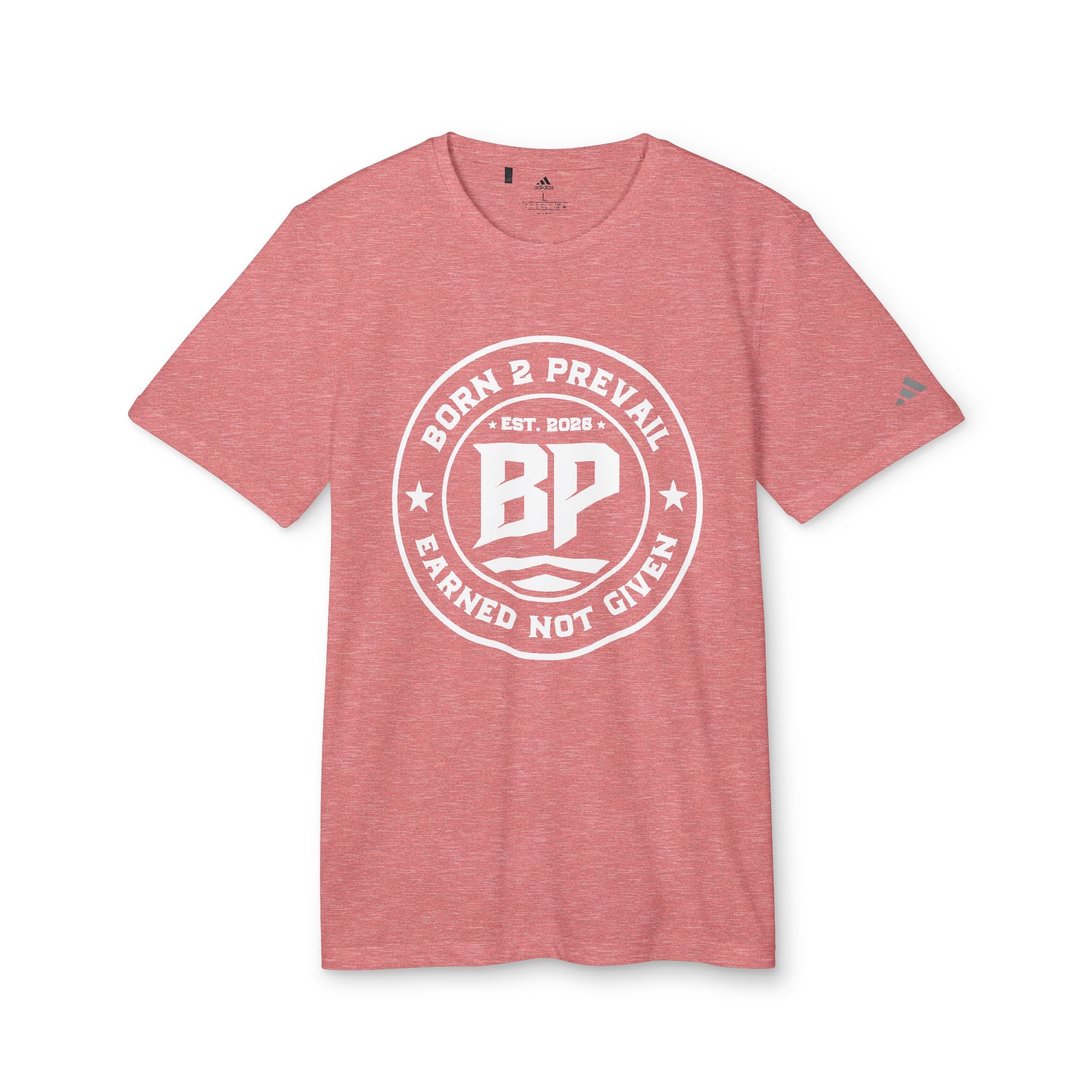 BP Seal Graphic T-Shirt — Casual Athletic Tee with "BP" Stamp