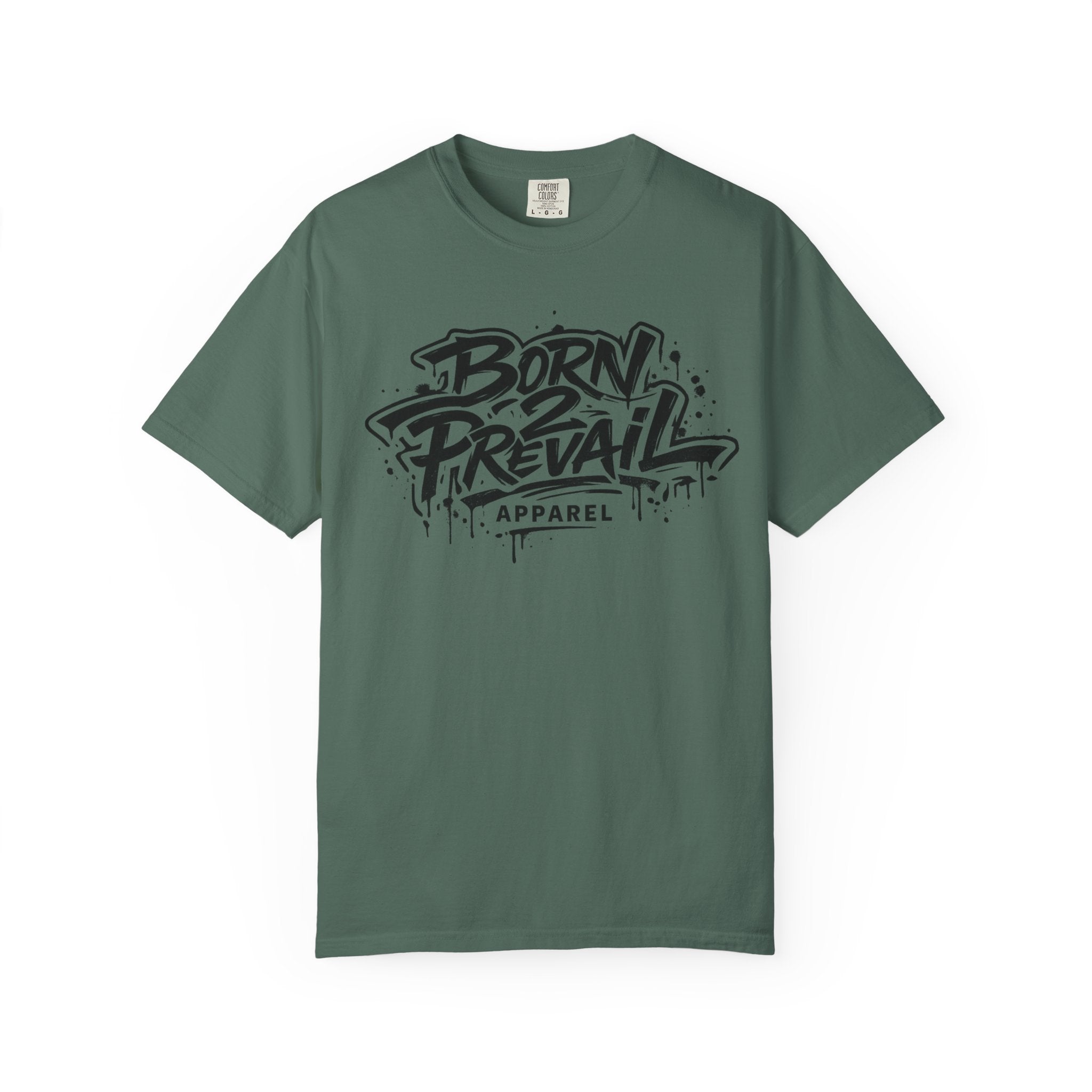 Born to Prevail Graphic Tee — Streetwear Motivational White T‑Shirt