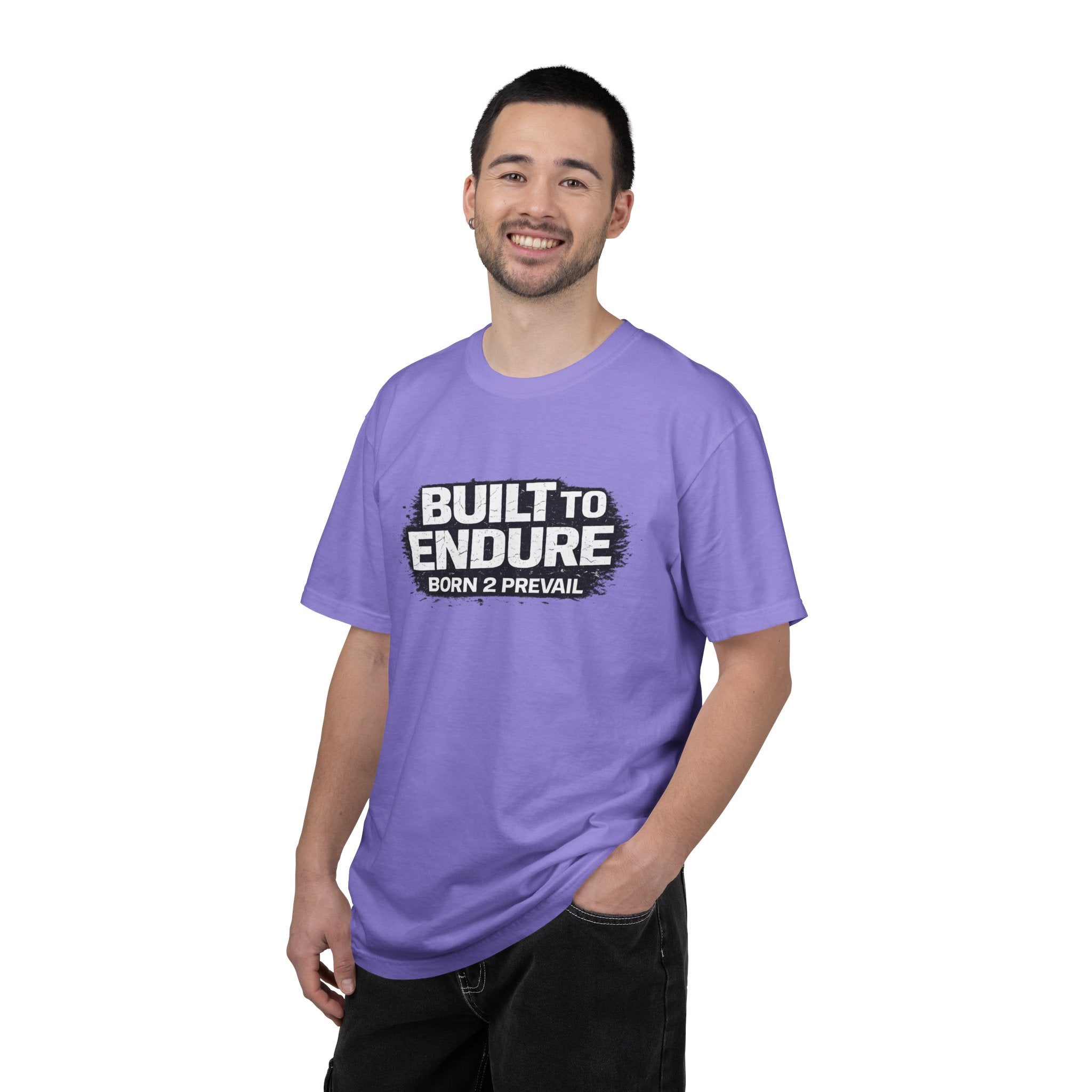 Built to Endure T-Shirt — "Born 2 Prevail" Motivational Graphic Tee