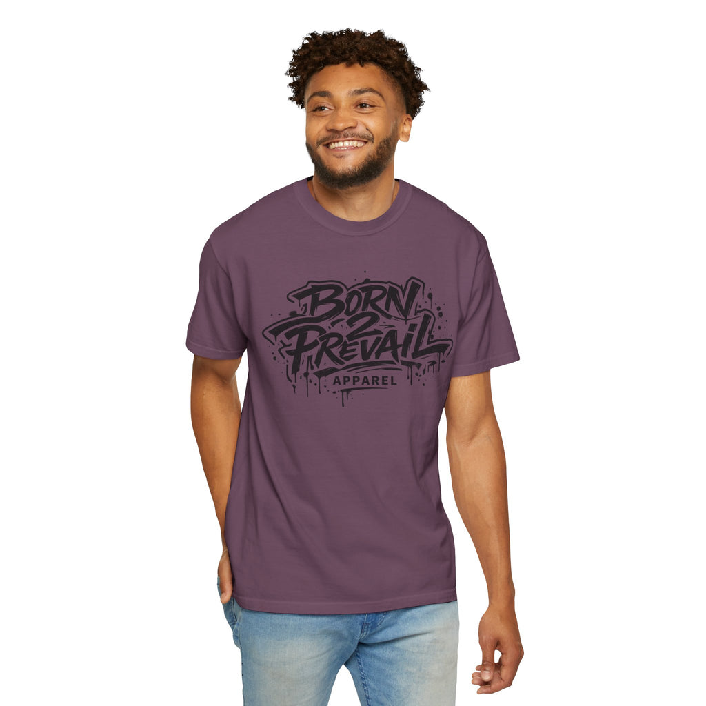 Born to Prevail Graphic Tee — Streetwear Motivational White T‑Shirt