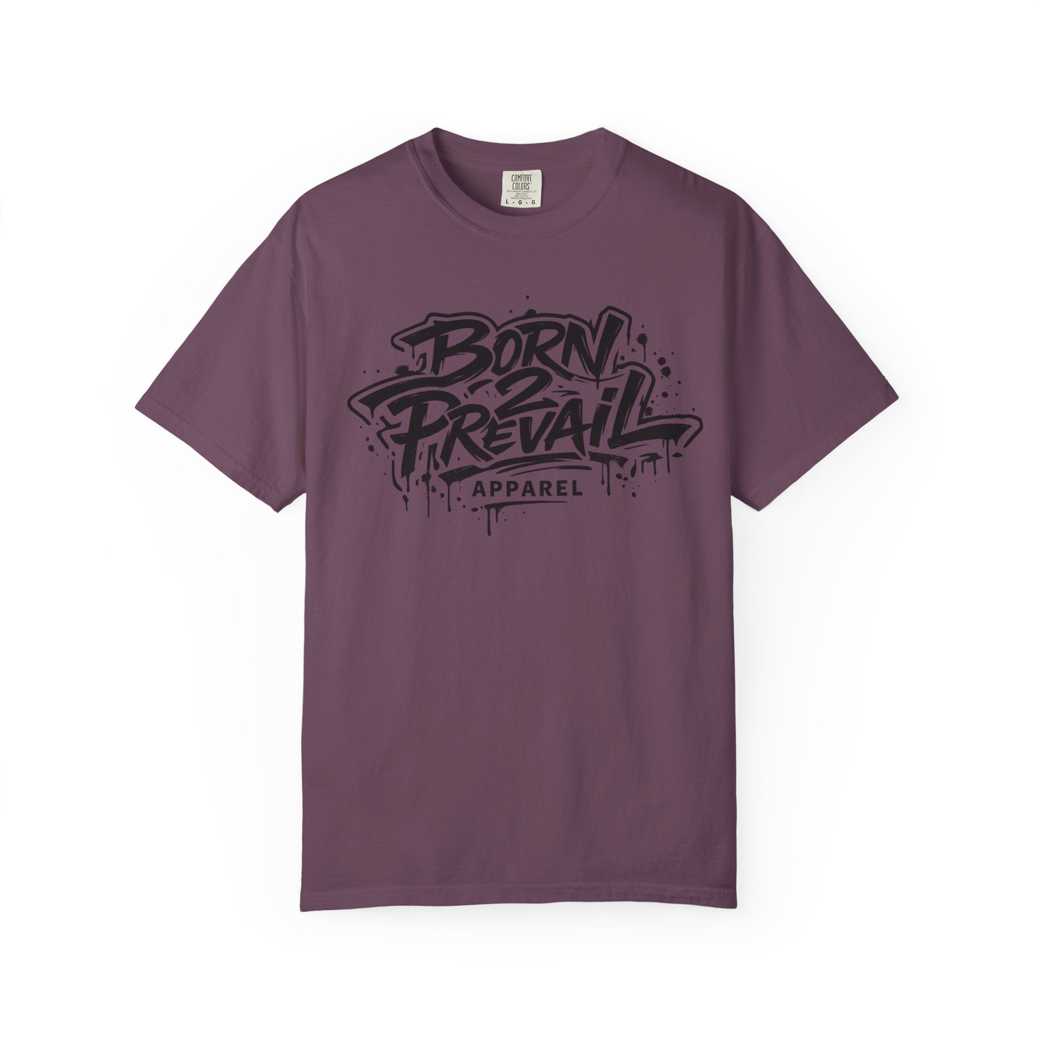Born to Prevail Graphic Tee — Streetwear Motivational White T‑Shirt