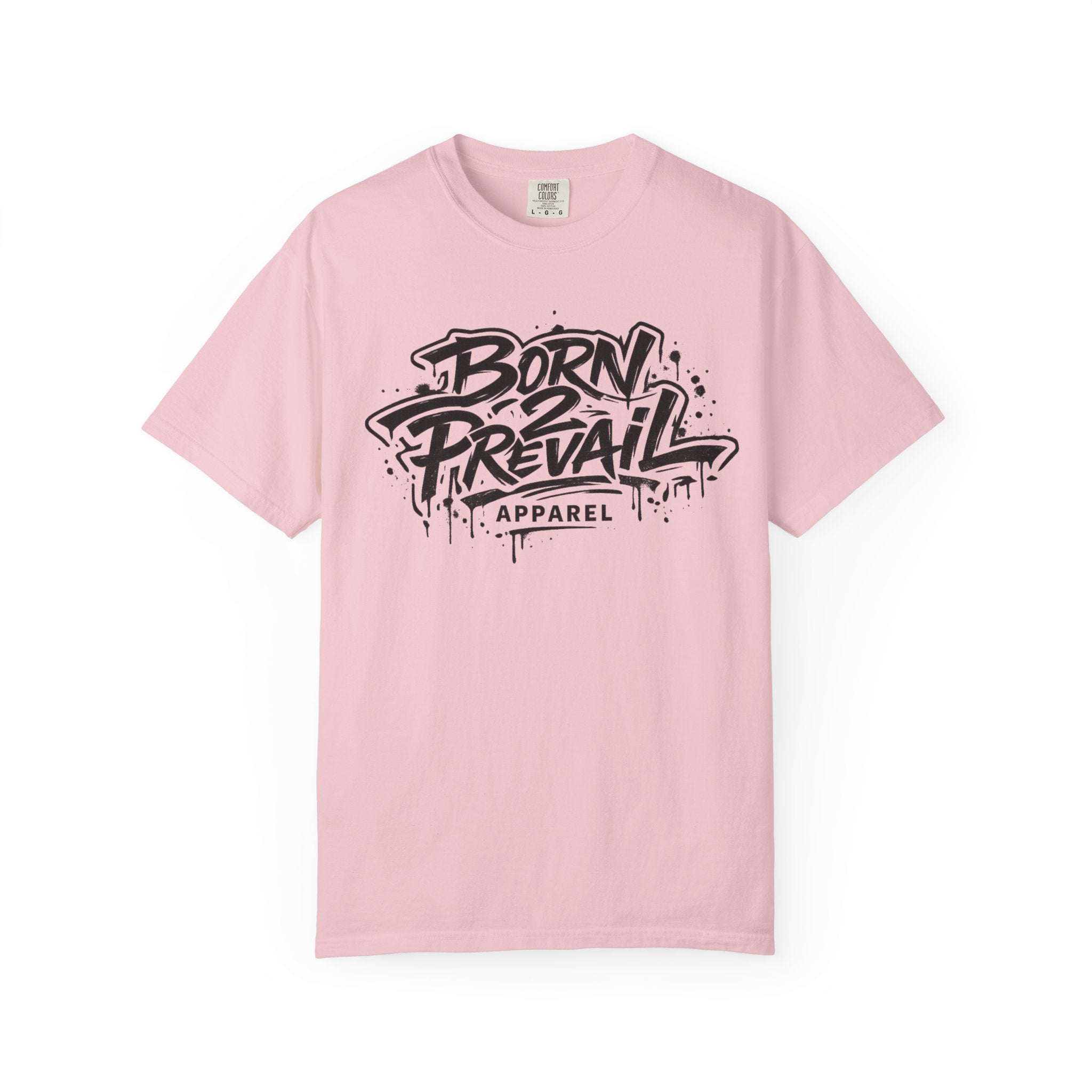 Born to Prevail Graphic Tee — Streetwear Motivational White T‑Shirt