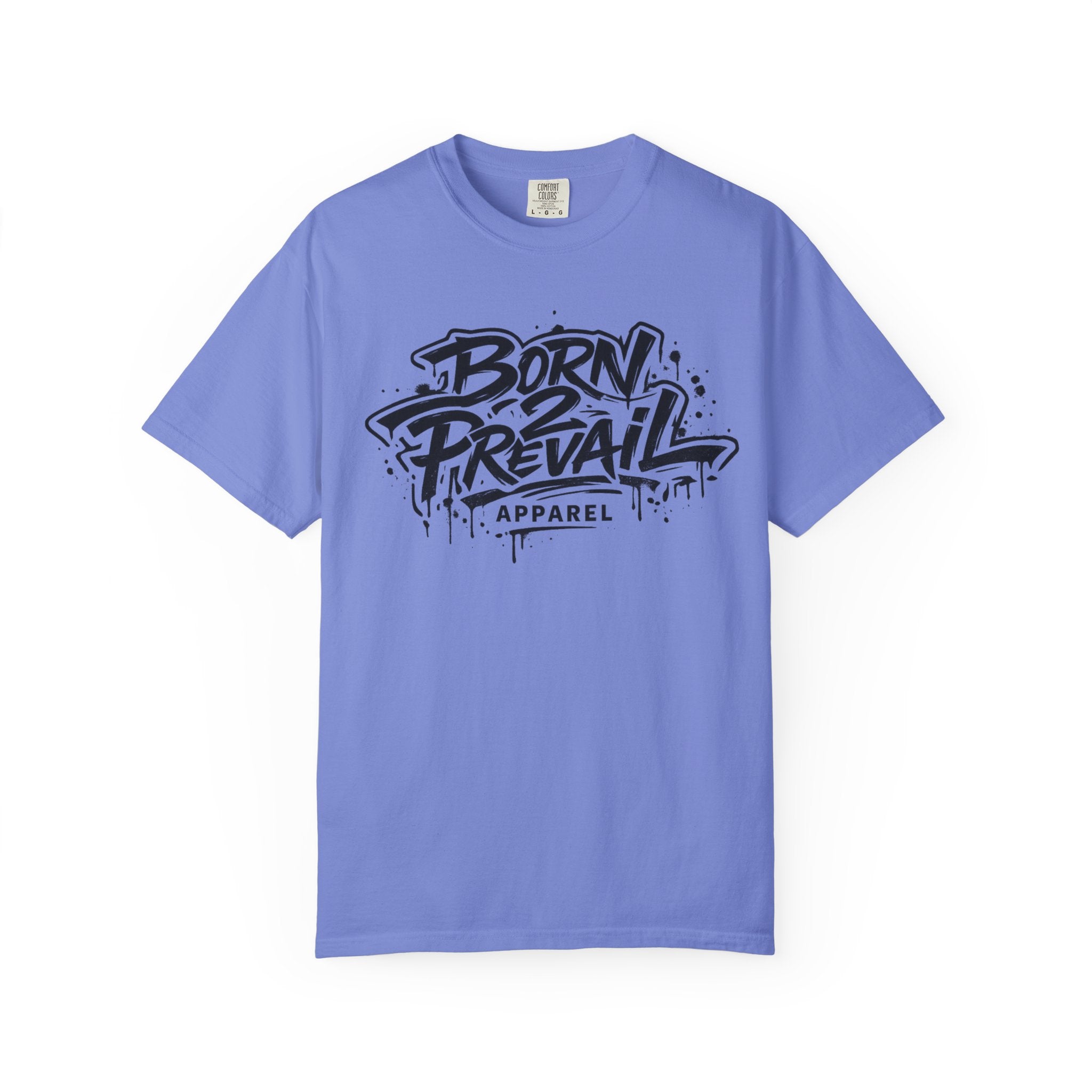 Born to Prevail Graphic Tee — Streetwear Motivational White T‑Shirt