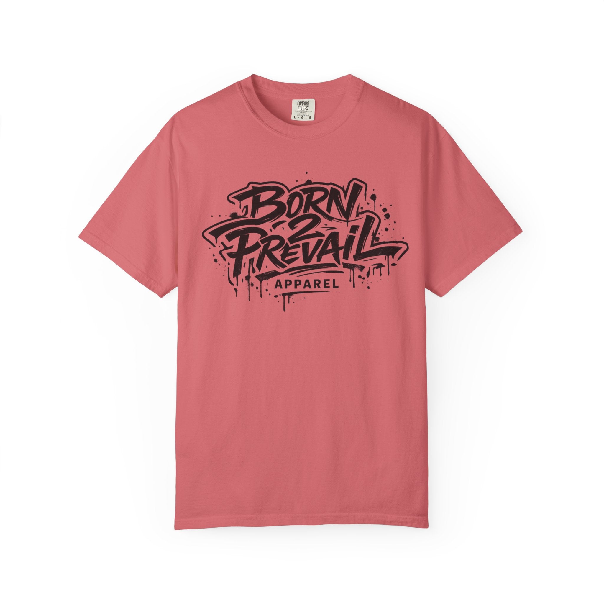Born to Prevail Graphic Tee — Streetwear Motivational White T‑Shirt