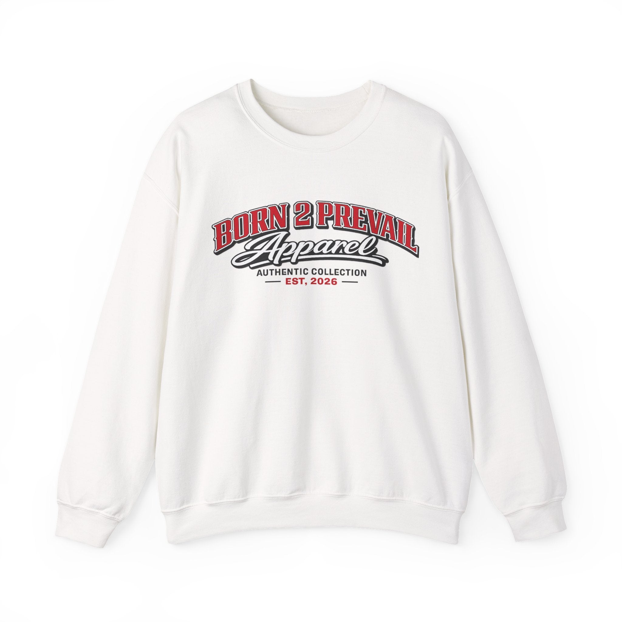Born 2 Prevail Crewneck Sweatshirt — Vintage Athletic Logo