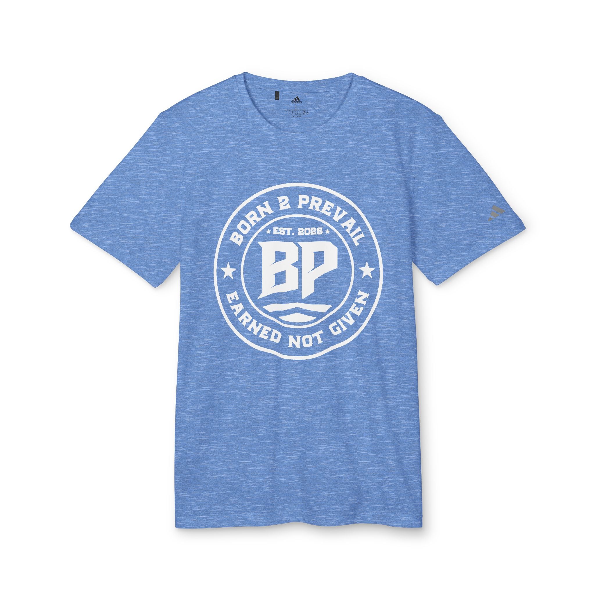 BP Seal Graphic T-Shirt — Casual Athletic Tee with "BP" Stamp